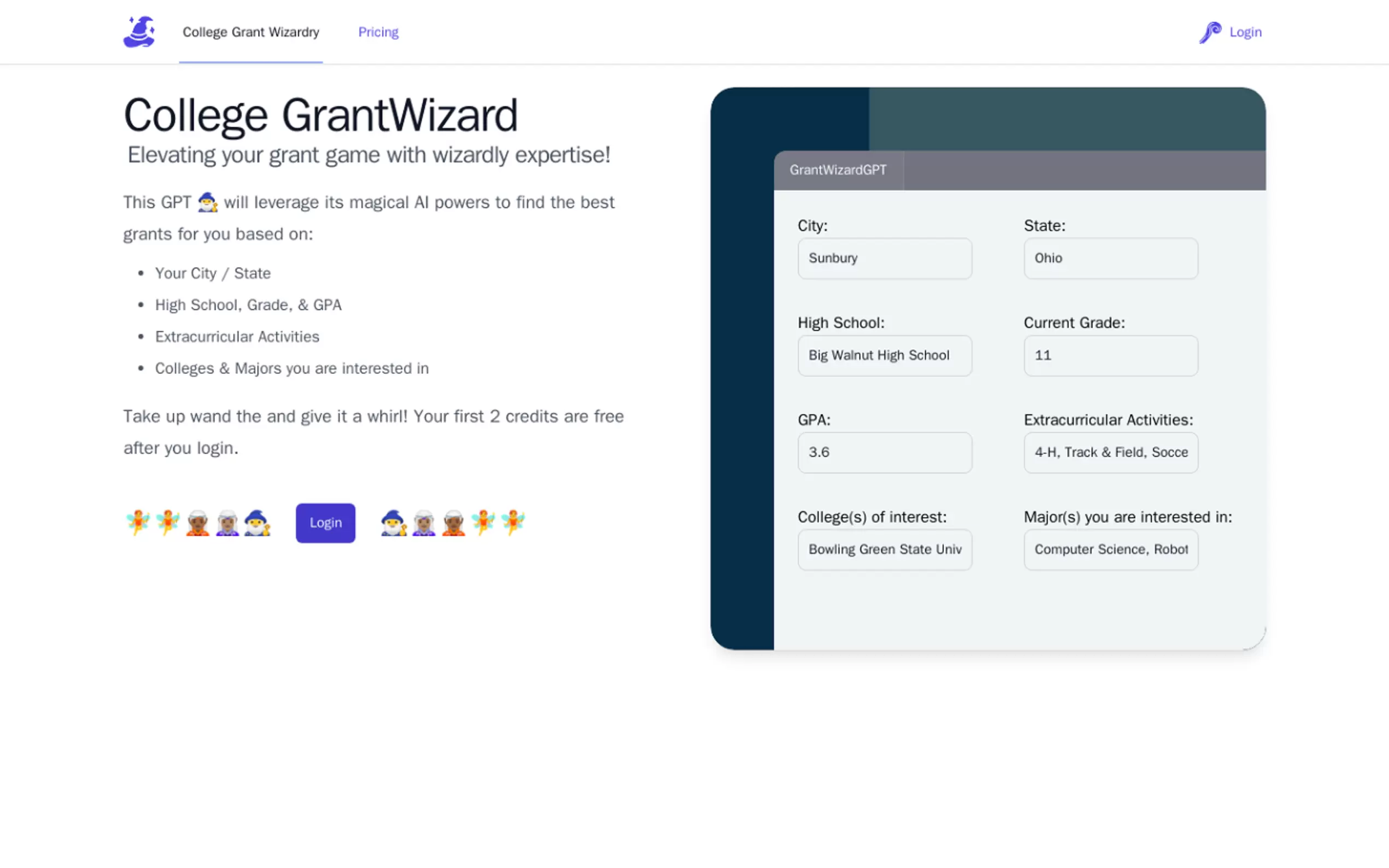 CollegeGrantWizard