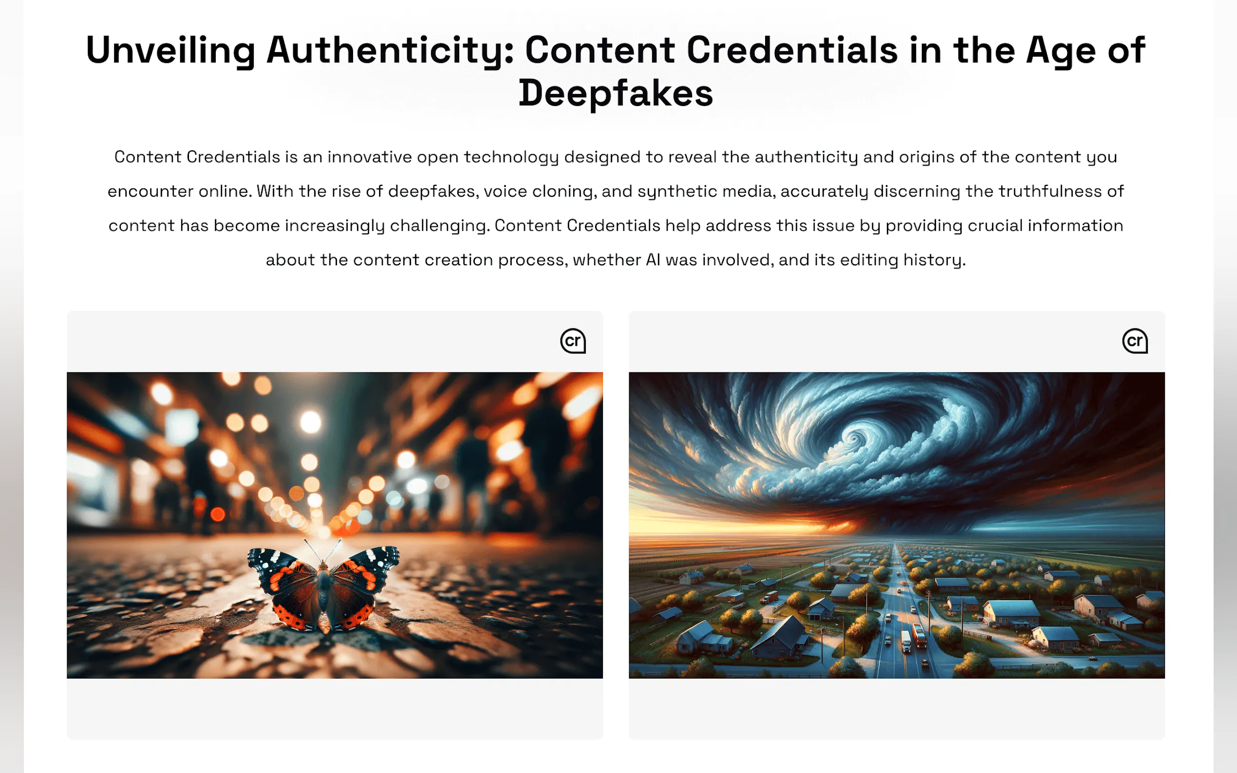 Screenshot 2 of Content Credentials based on C2PA