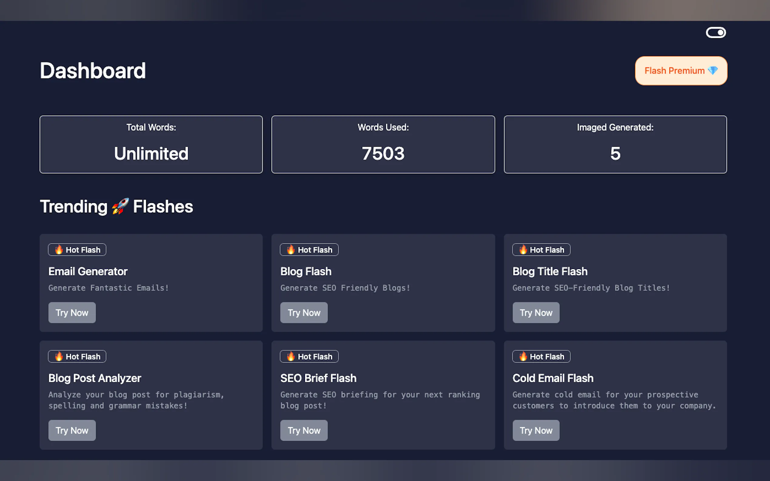 Screenshot 5 of Content Flash AI
