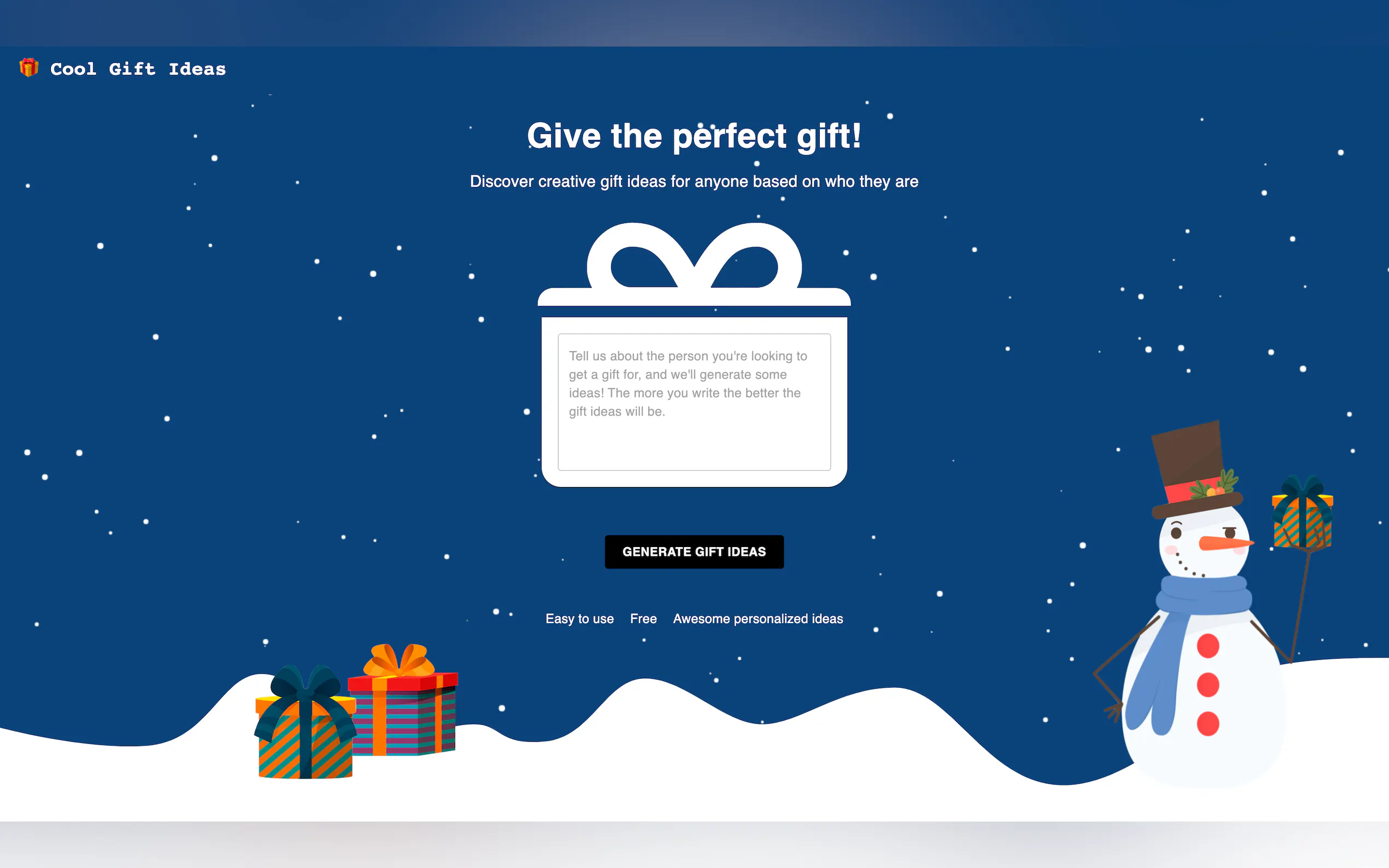 Screenshot 3 of CoolGiftIdeas.io