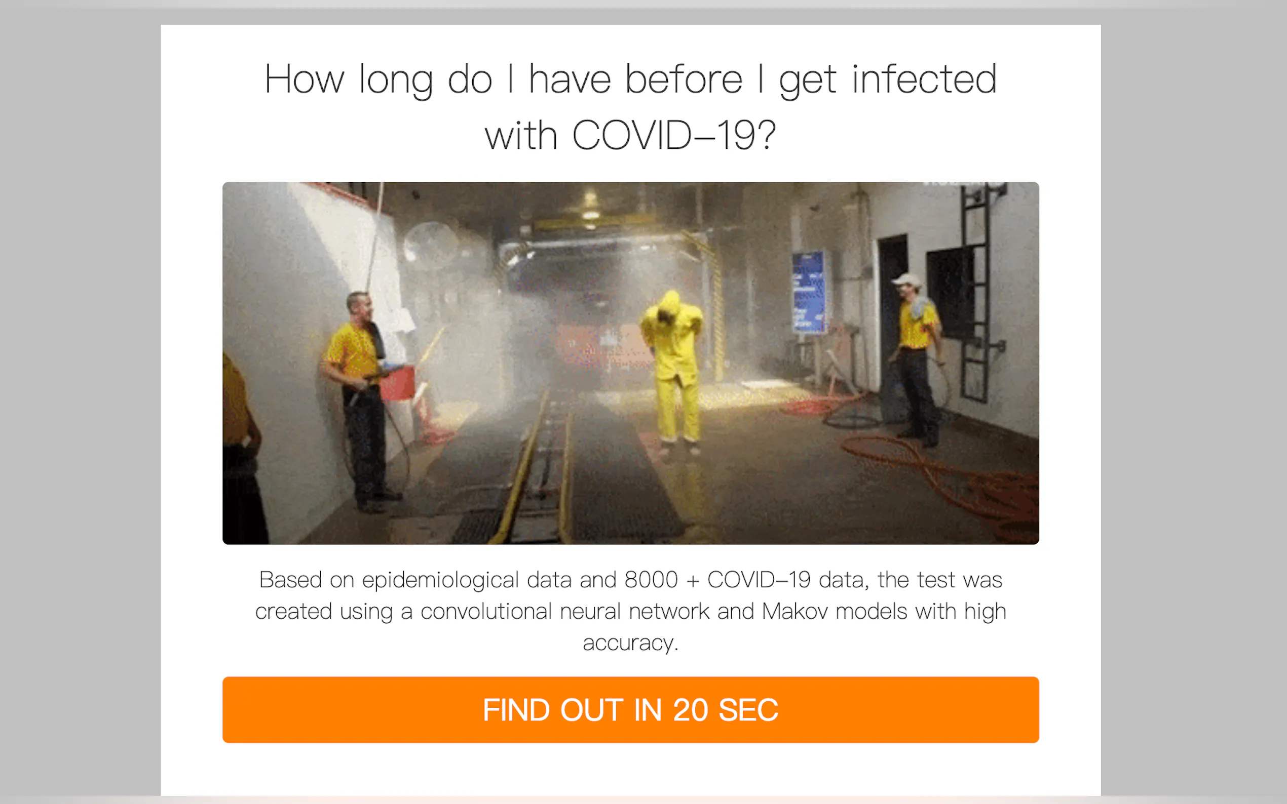 COVID-19 online test