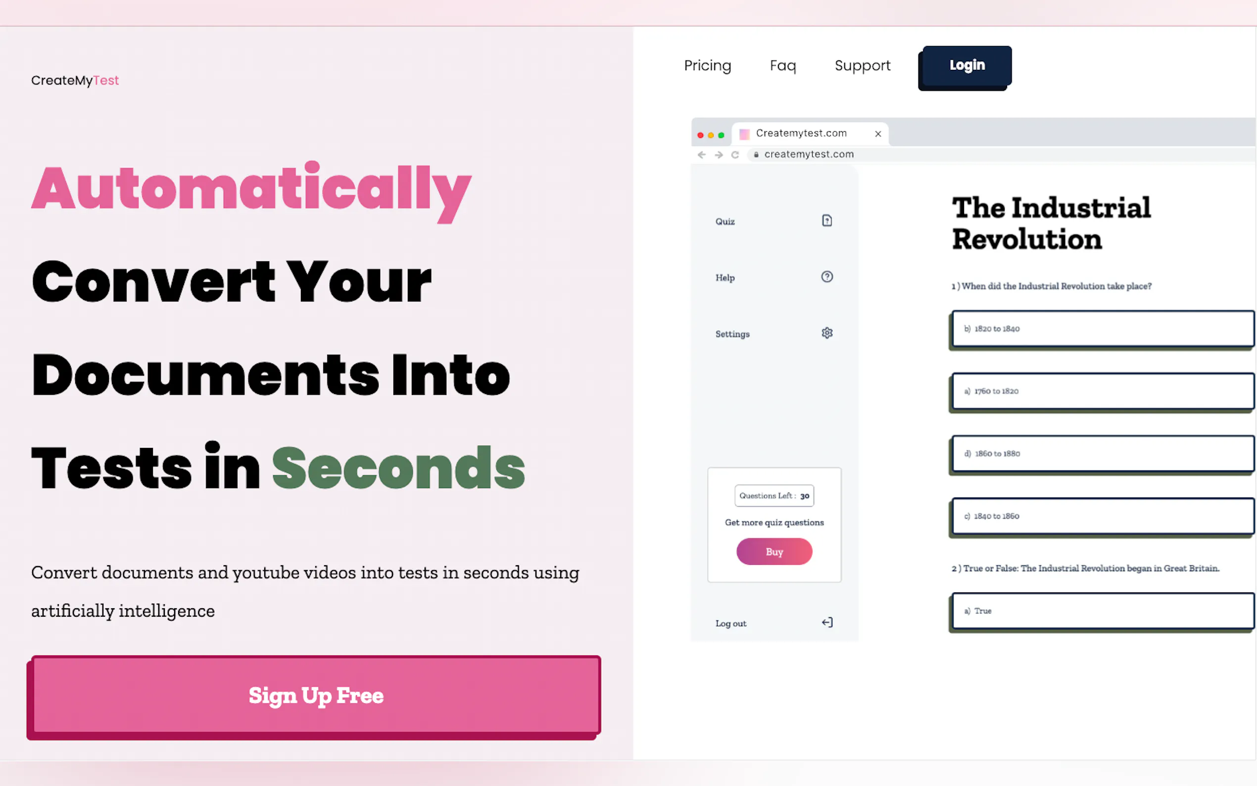 Create my test