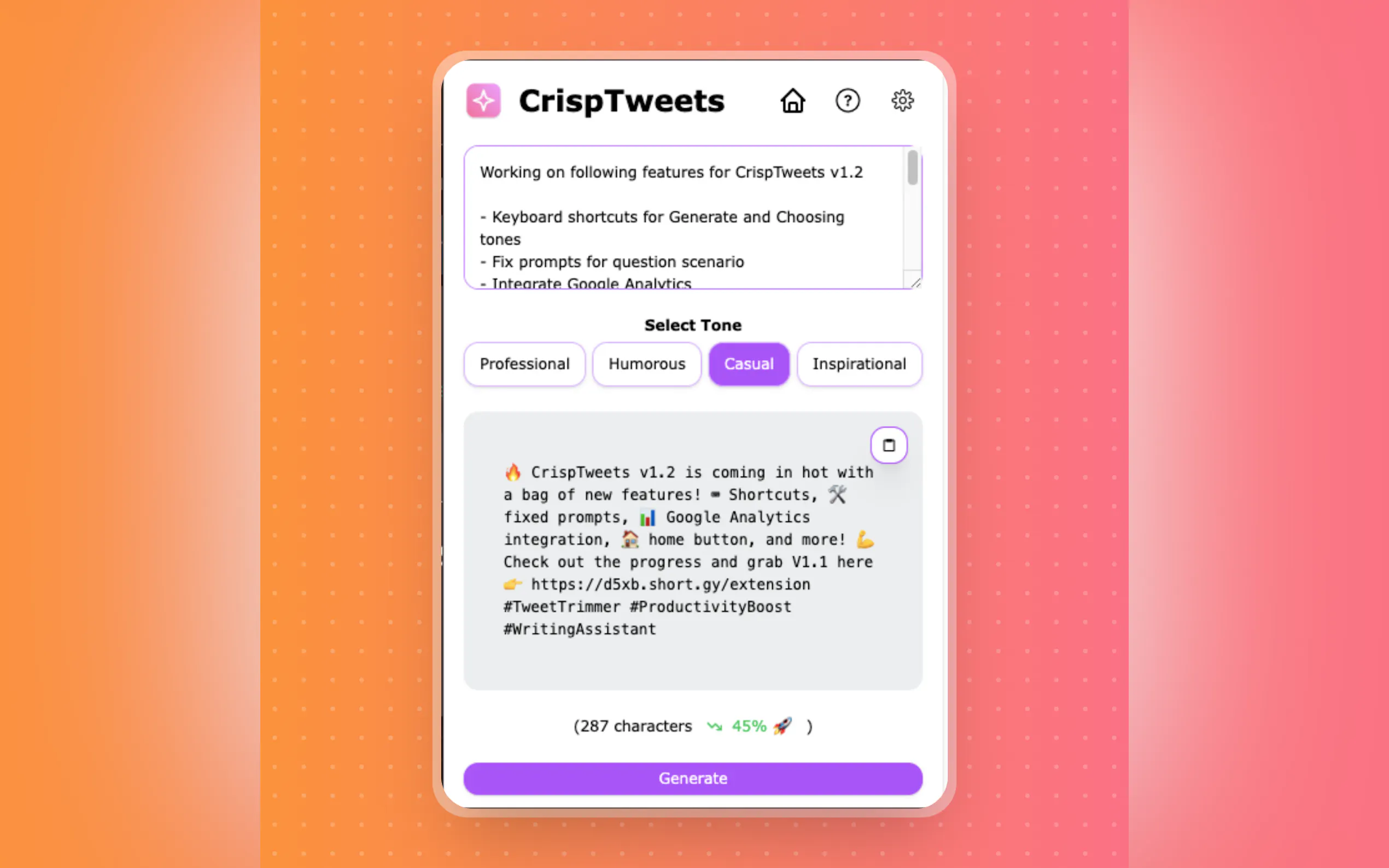 CrispTweets