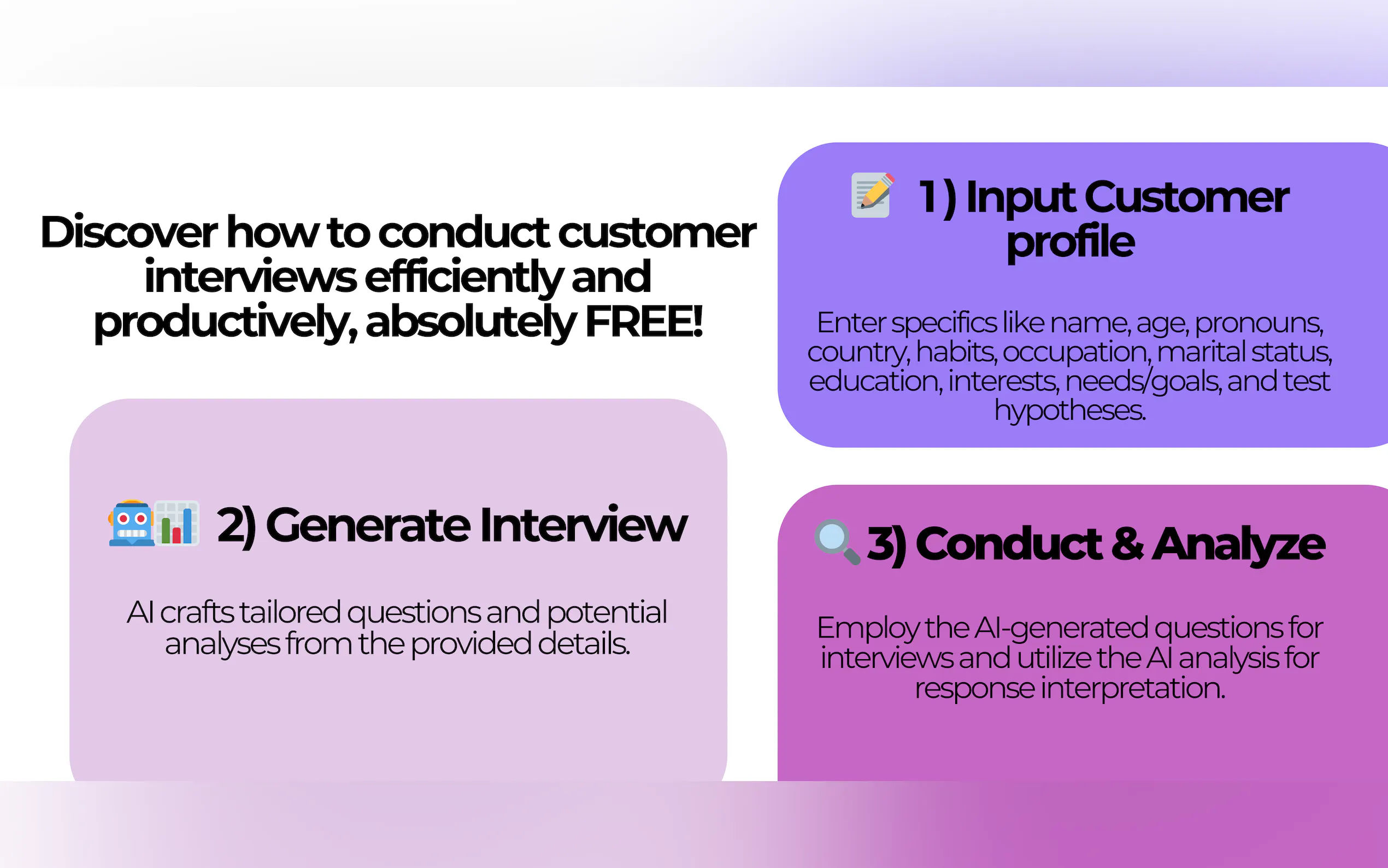 Screenshot 3 of Customer Interview Generator