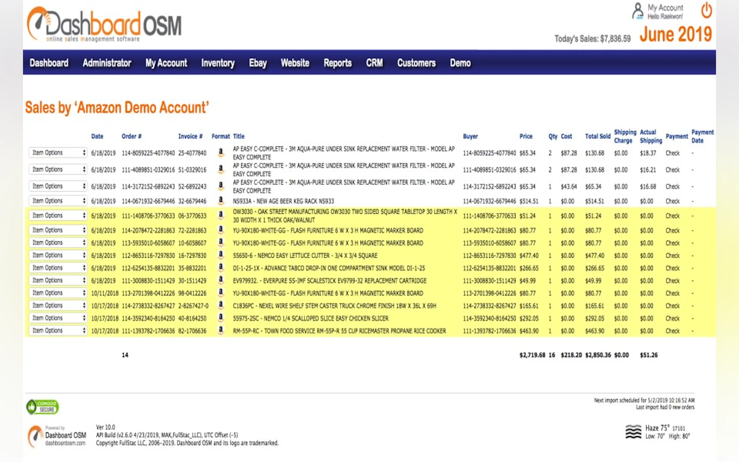 Screenshot 3 of Dashboard OSM