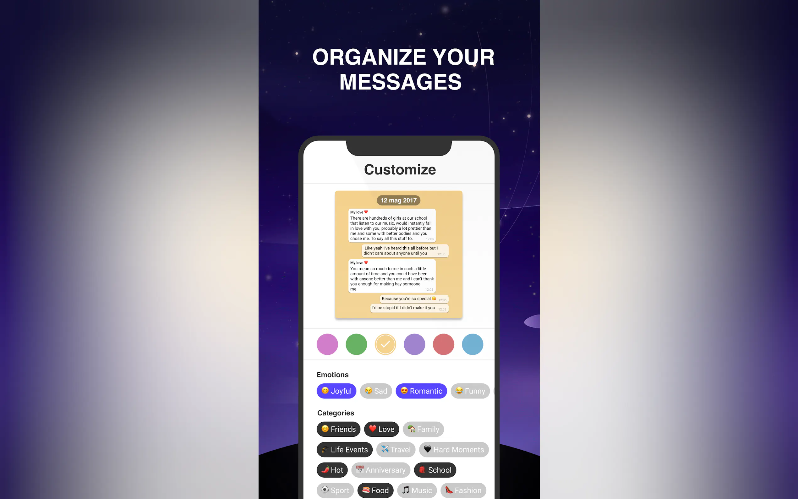 Screenshot 5 of Deary: Organize your Messages with AI