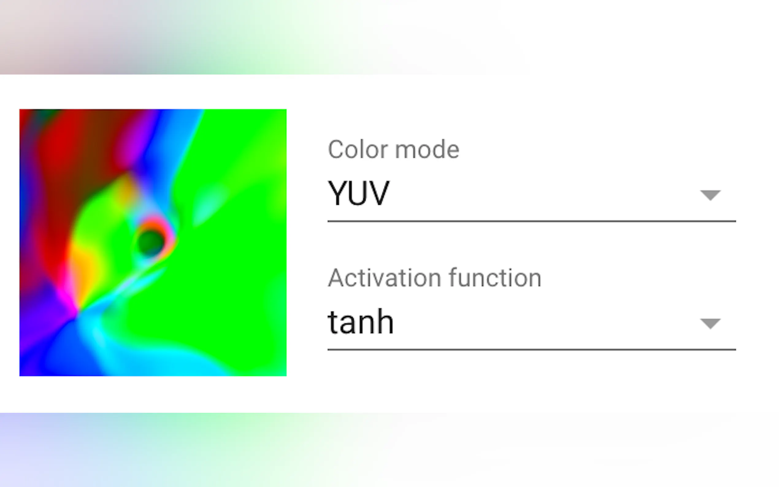Screenshot 4 of deeplearn.js