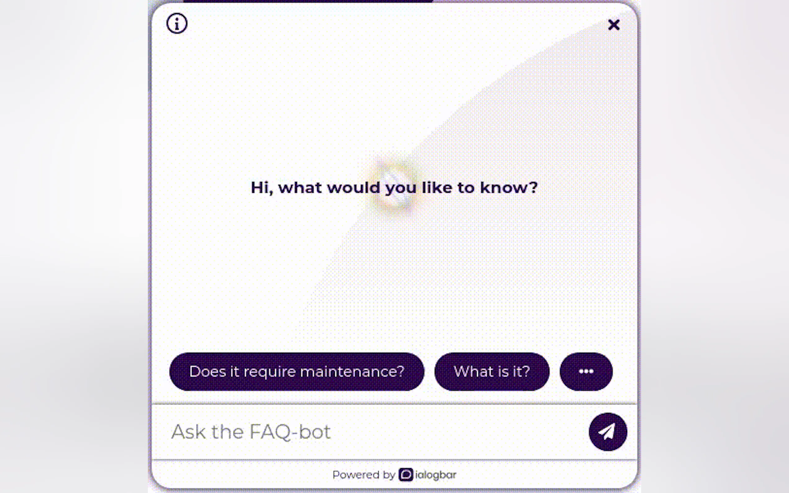 Dialogbar FAQ Bot