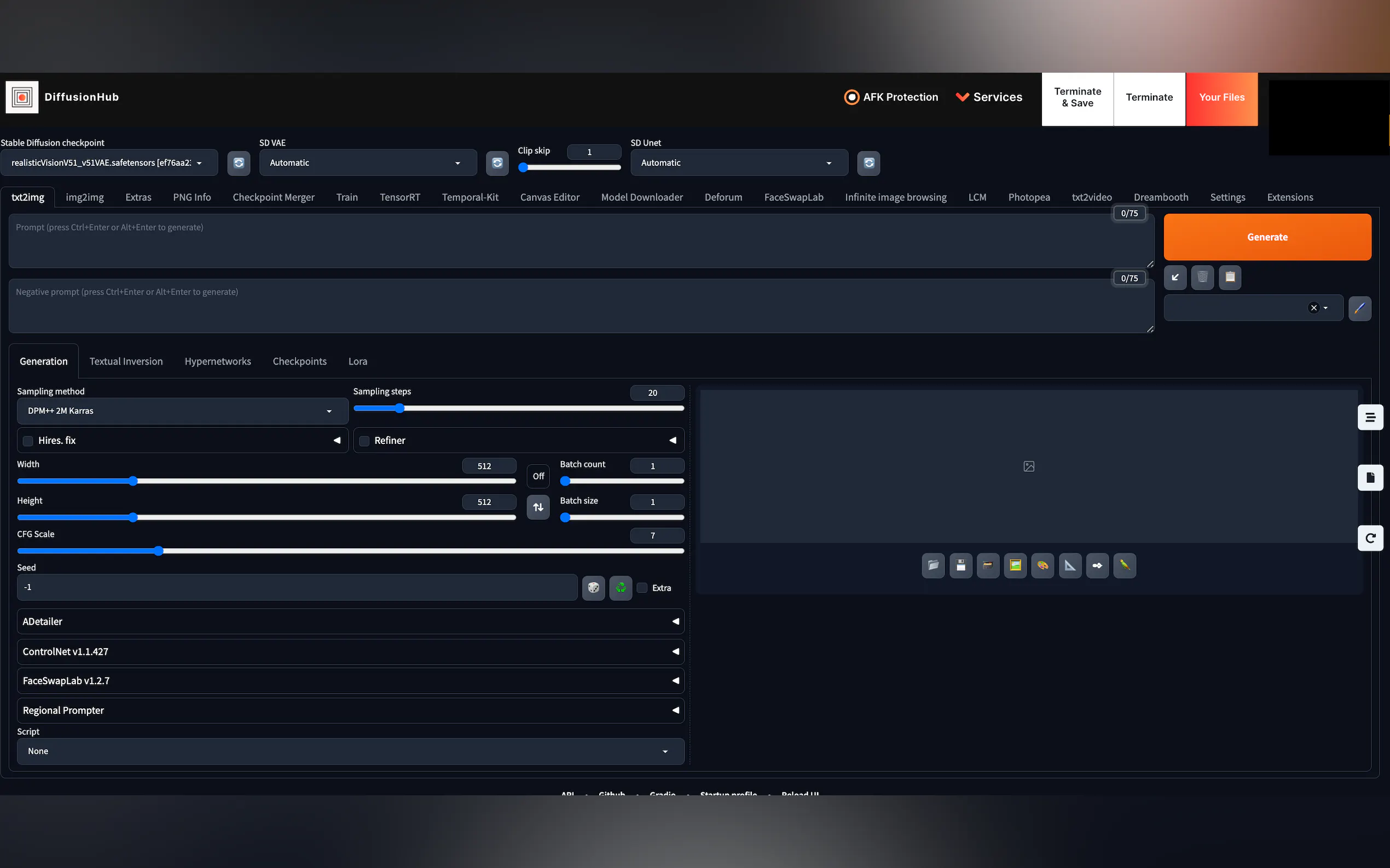 Screenshot 3 of DiffusionHub
