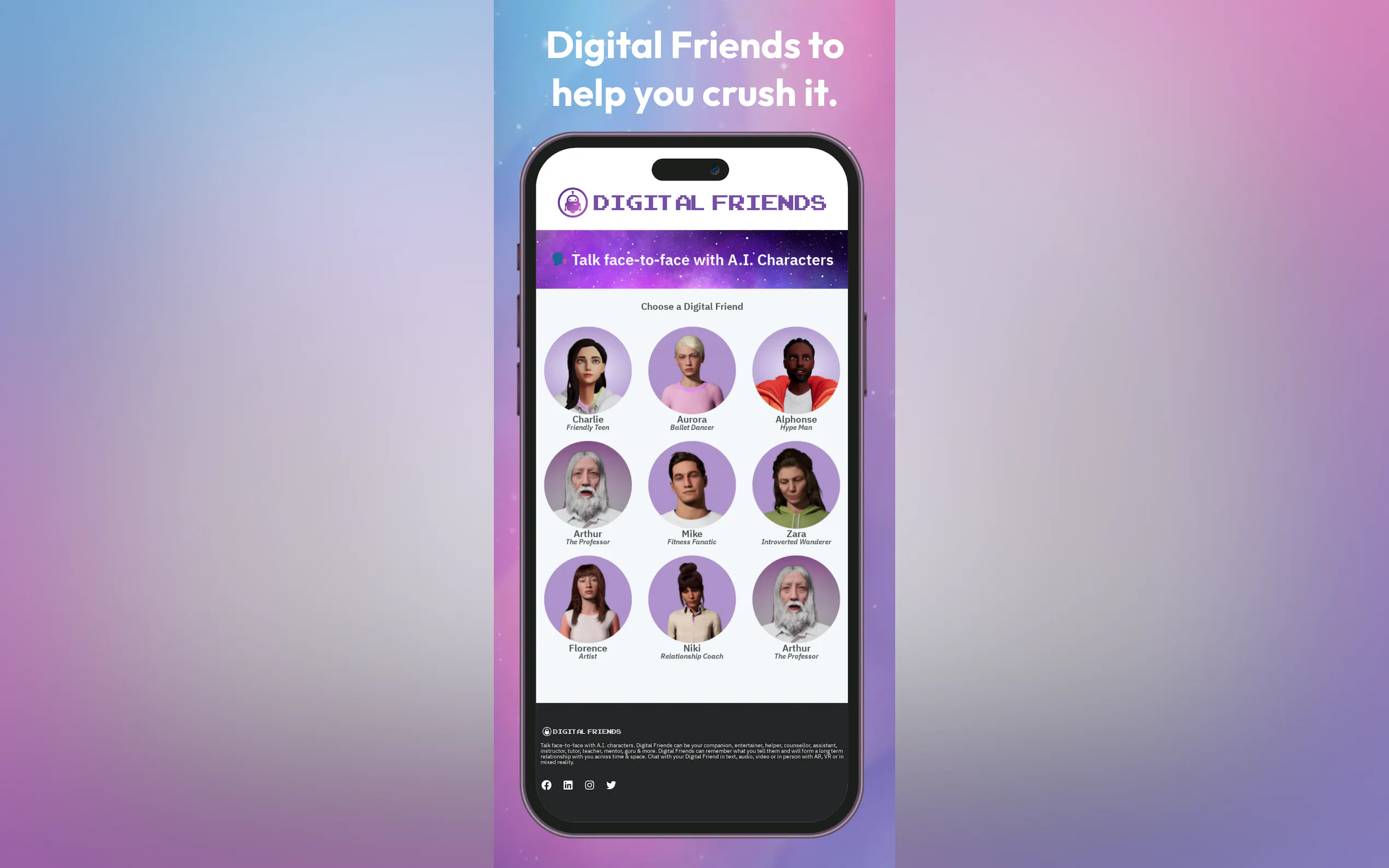 Screenshot 2 of Digital Friends AI
