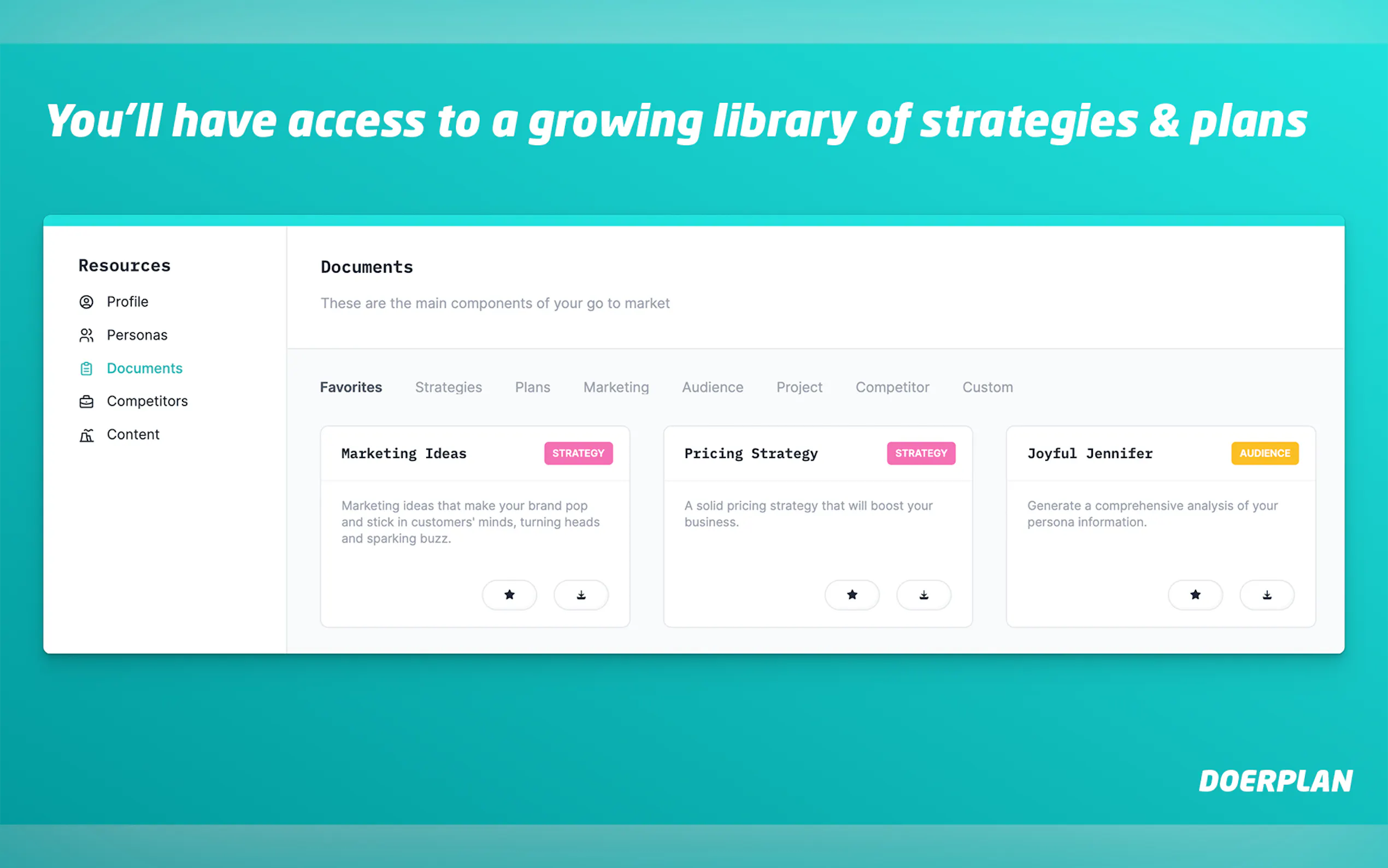 Doerplan: Automated marketing strategies