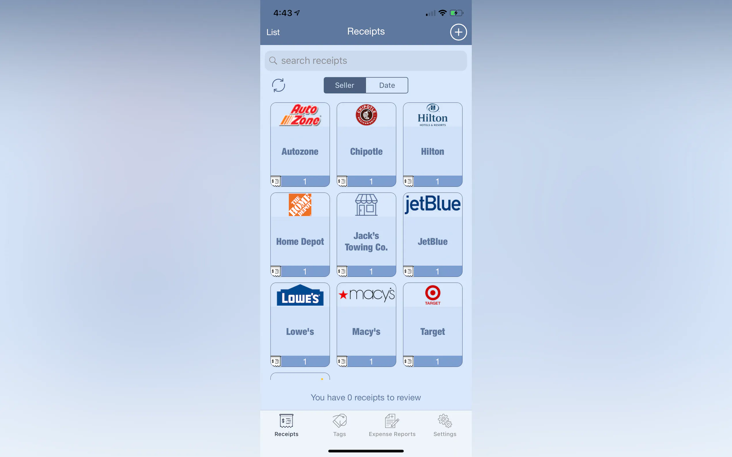 Screenshot 2 of Dolphyn Receipt Manager
