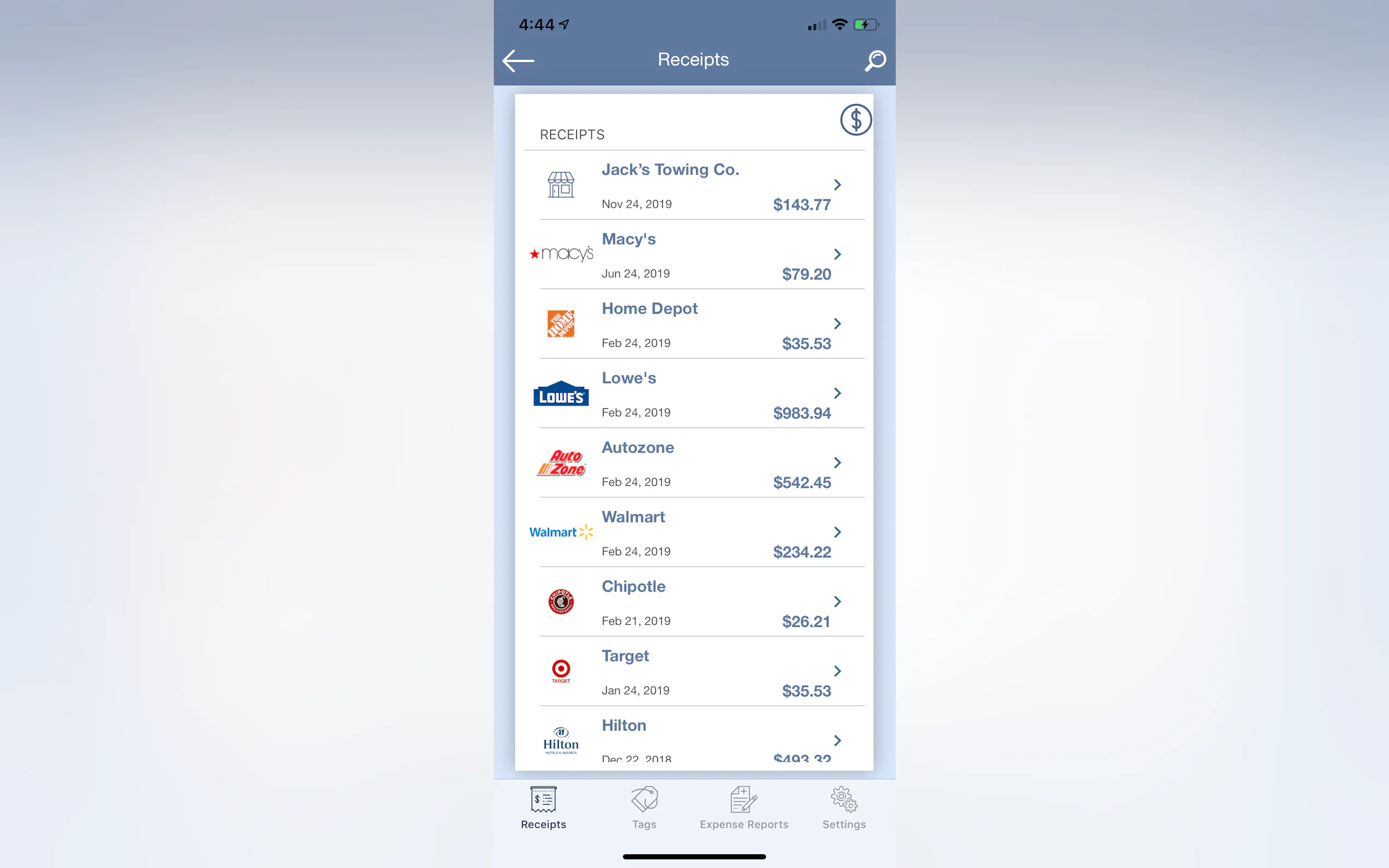 Screenshot 4 of Dolphyn Receipt Manager