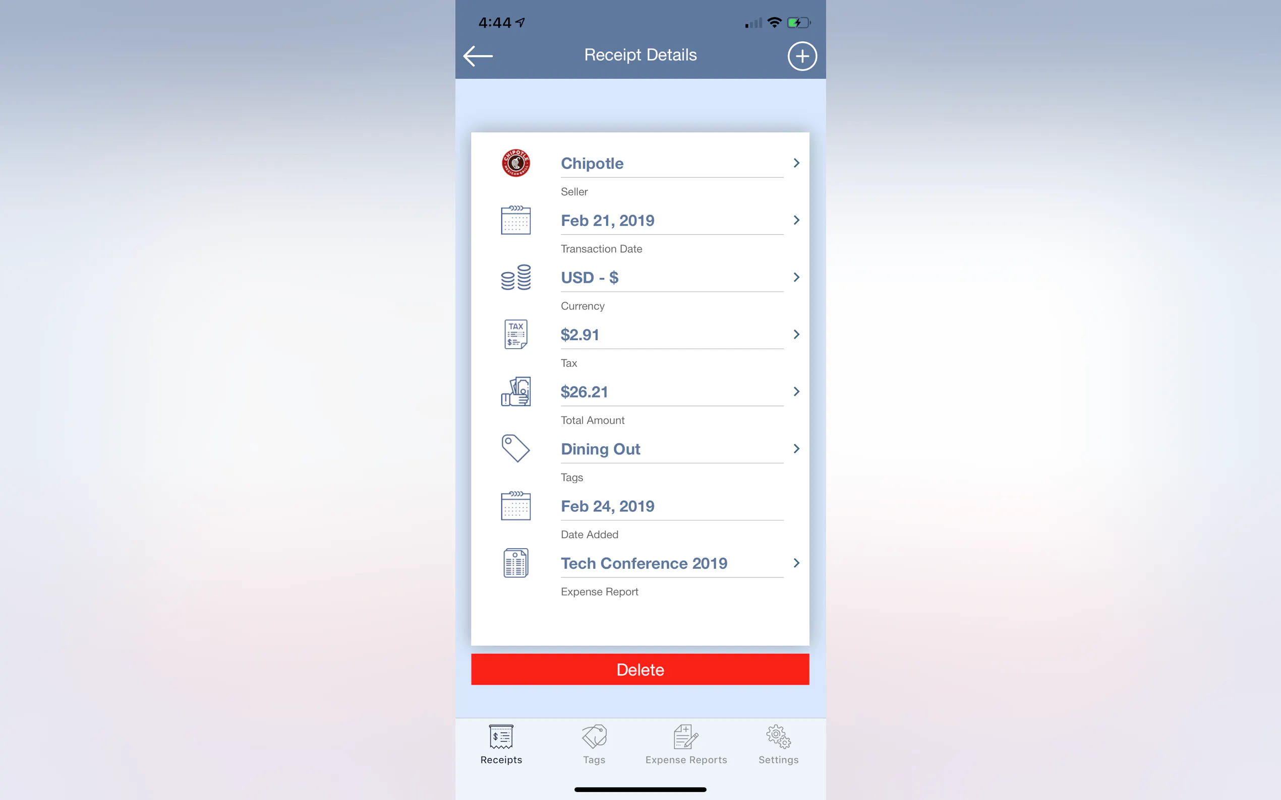 Screenshot 7 of Dolphyn Receipt Manager