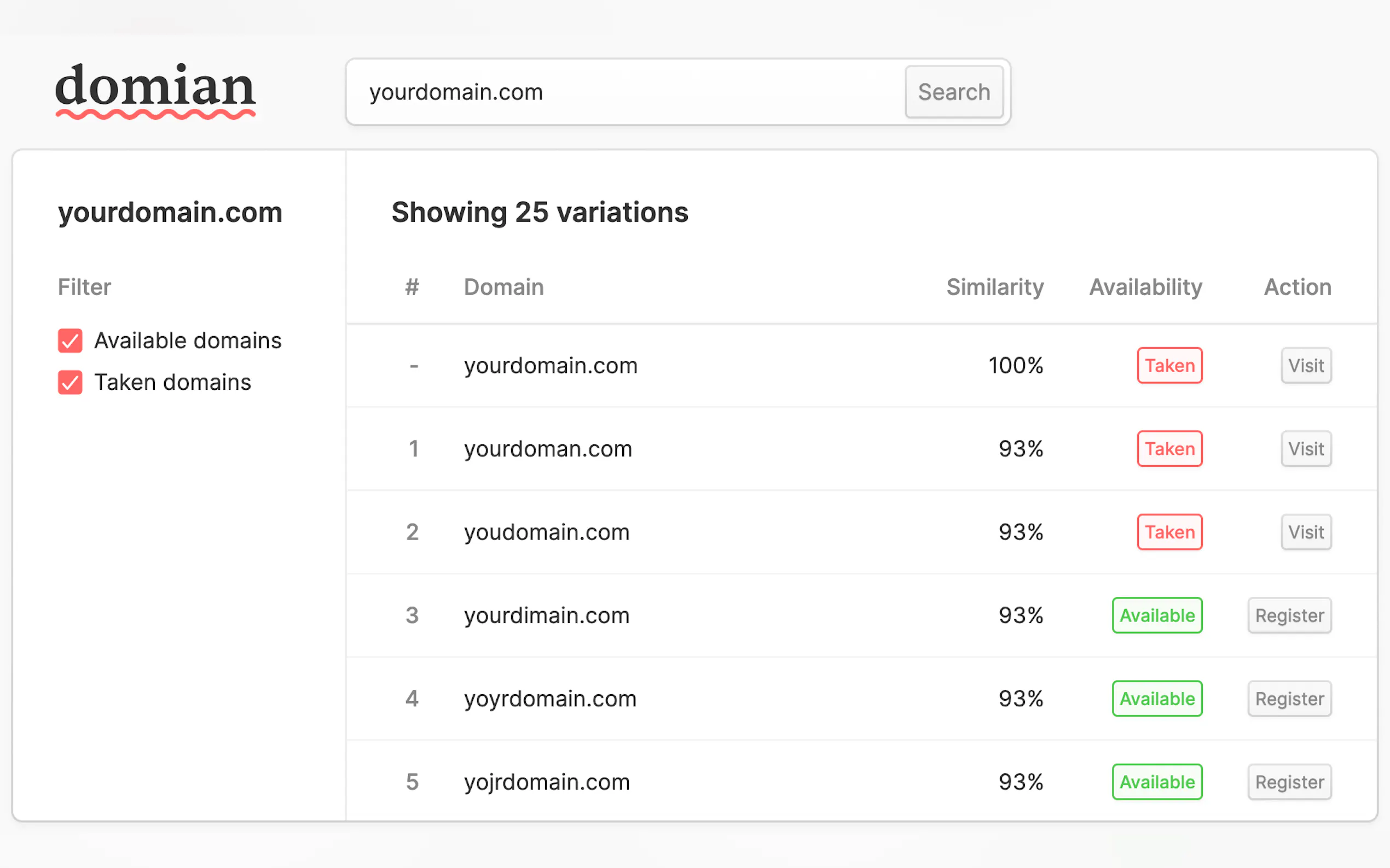 Screenshot 3 of domian.io