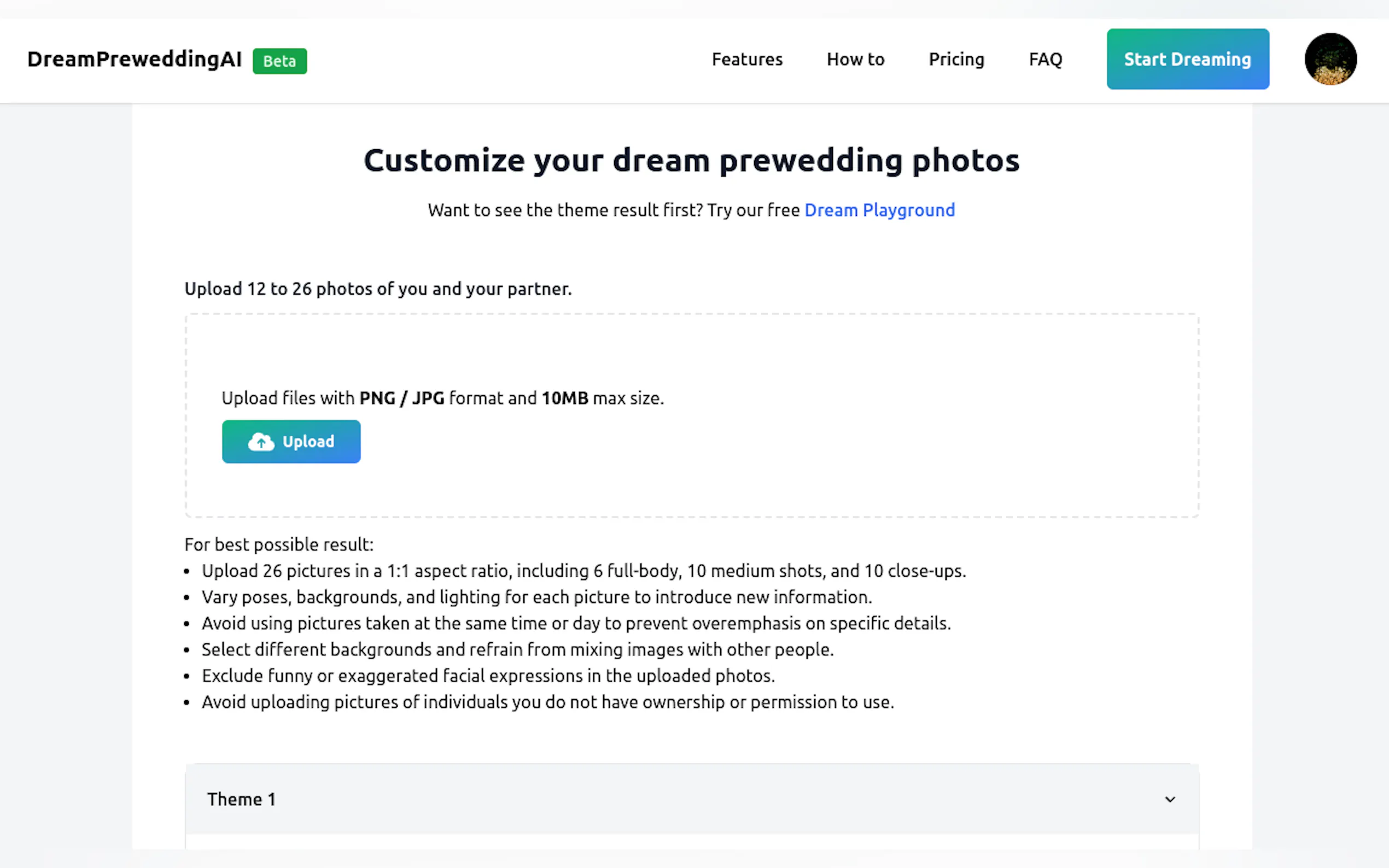 Screenshot 6 of DreamPreweddingAI
