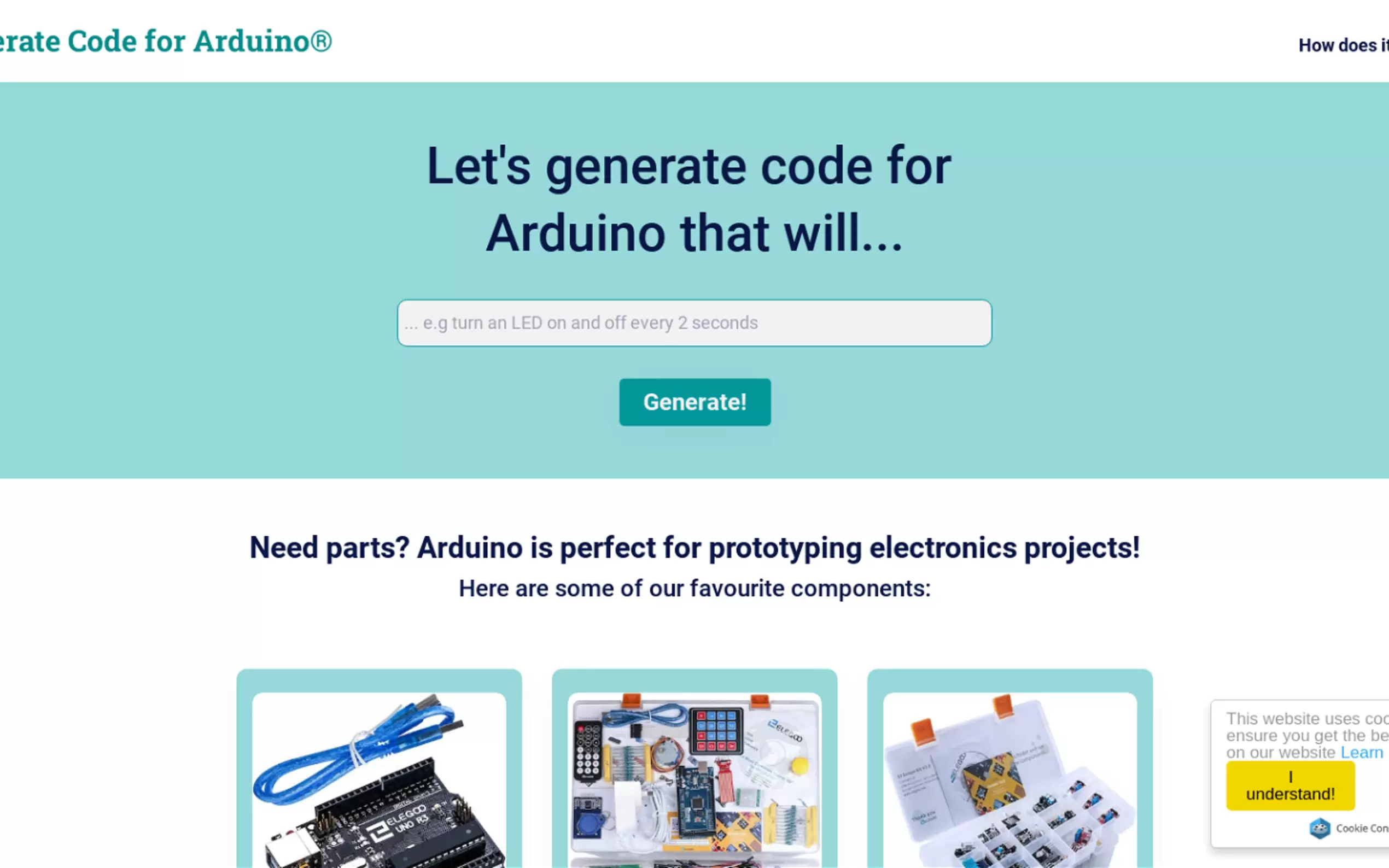 Duino Code Generator