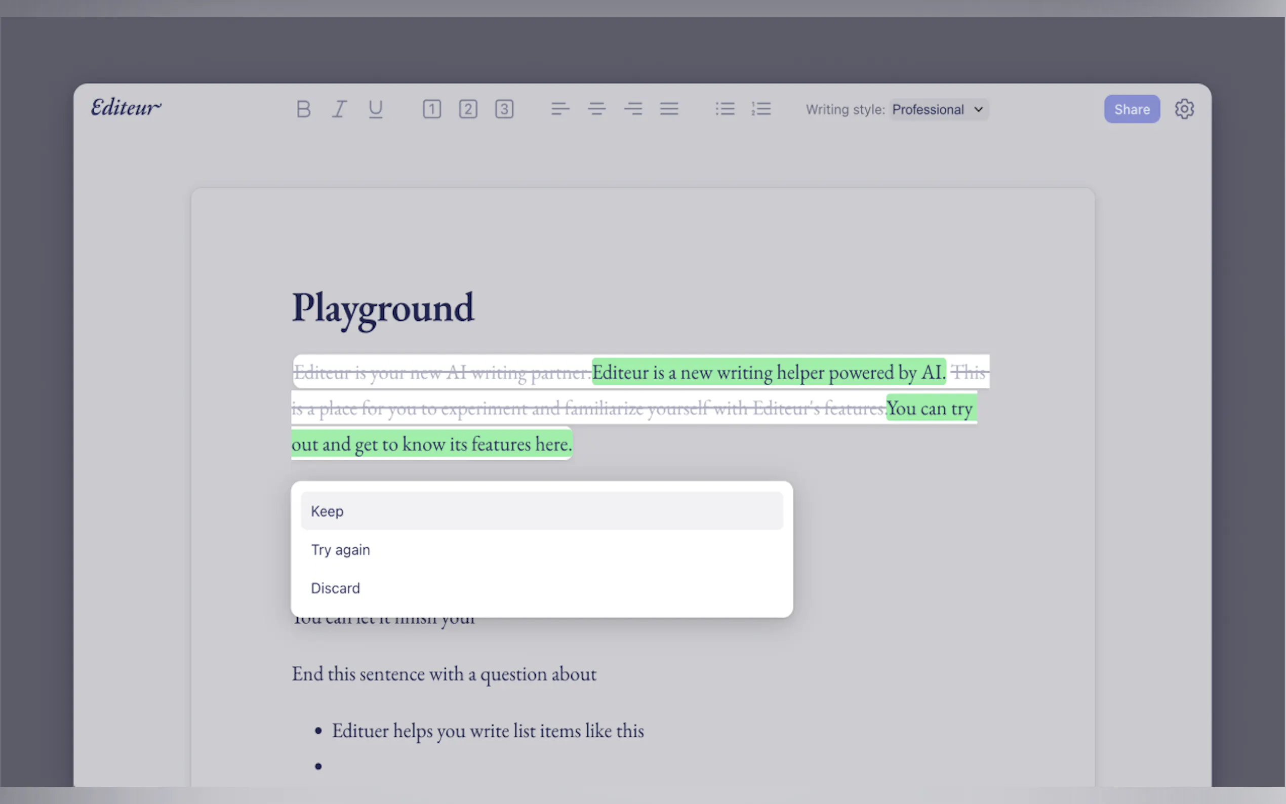 Screenshot 4 of Editeur.ai