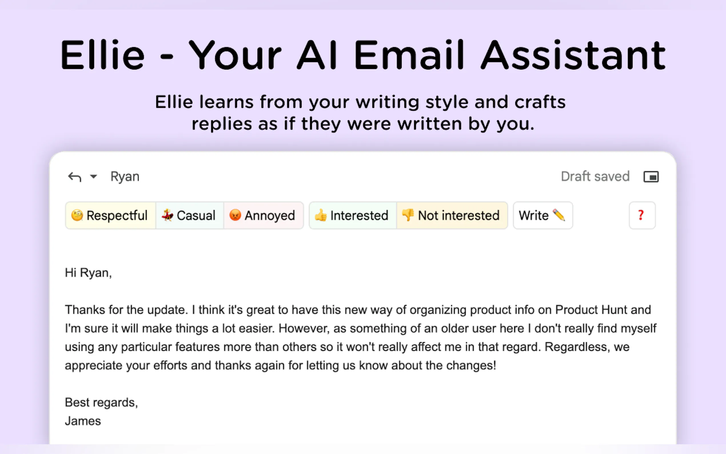 Ellie - Your AI Email Assistant