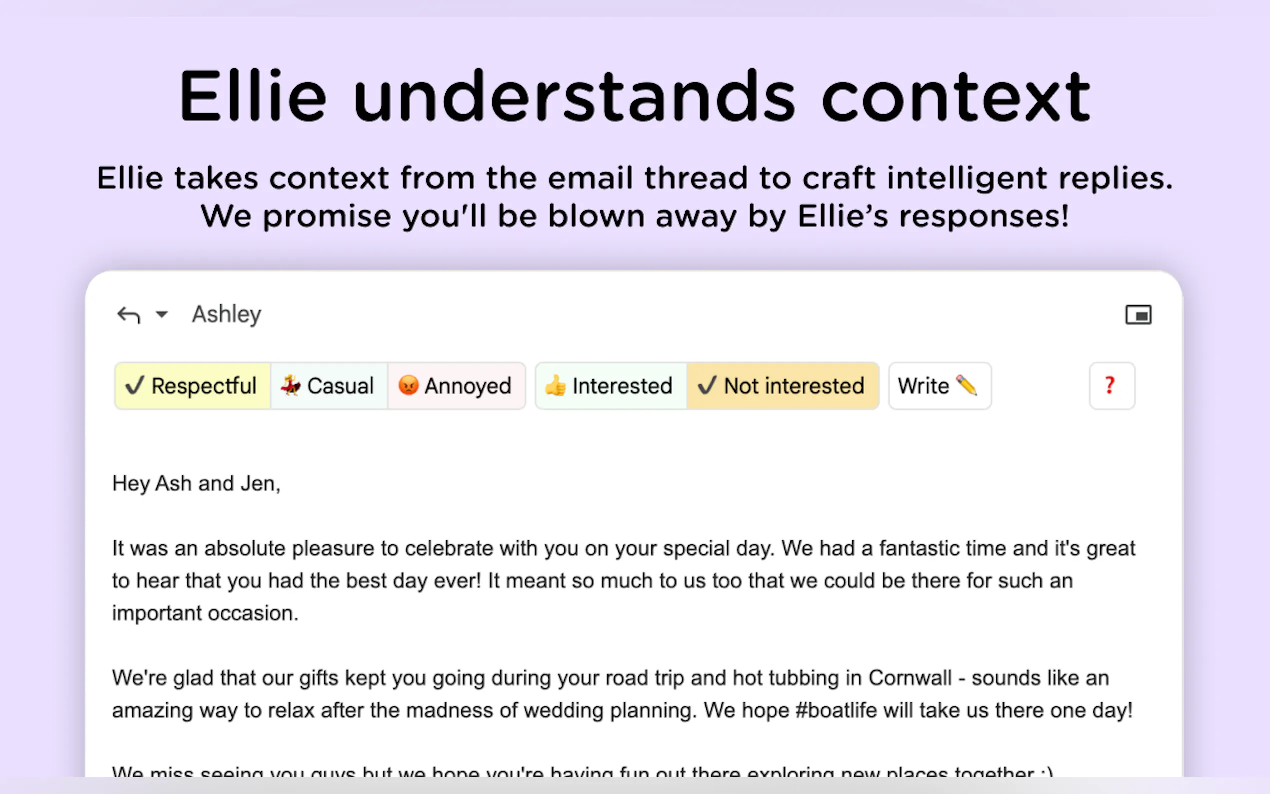 Screenshot 3 of Ellie - Your AI Email Assistant
