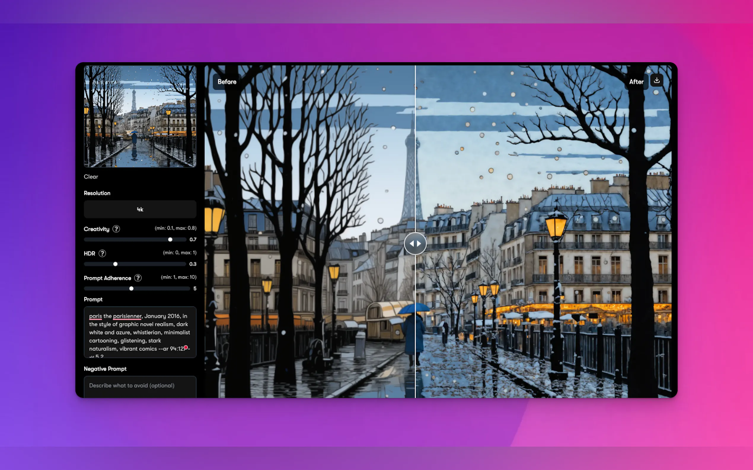 Screenshot 2 of Enhance Images AI