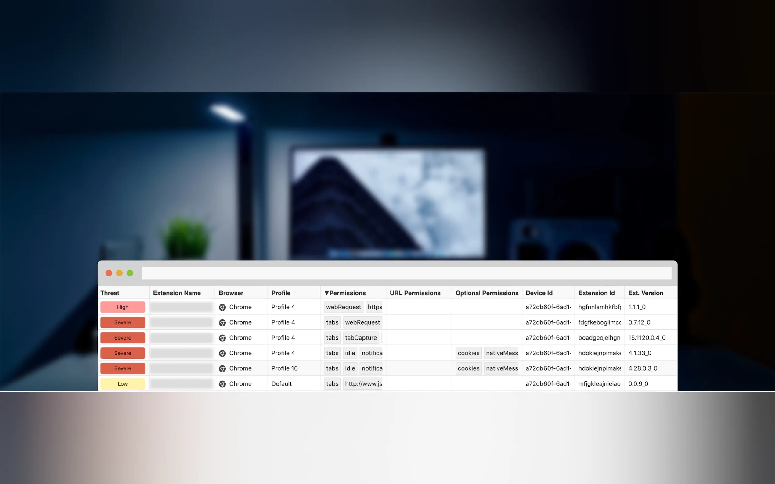 Screenshot 2 of Extension Monitor