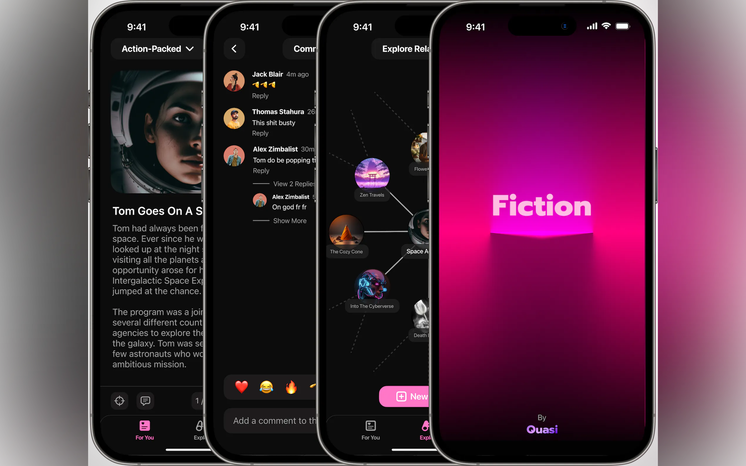 Screenshot 2 of Fiction - AI Social Media