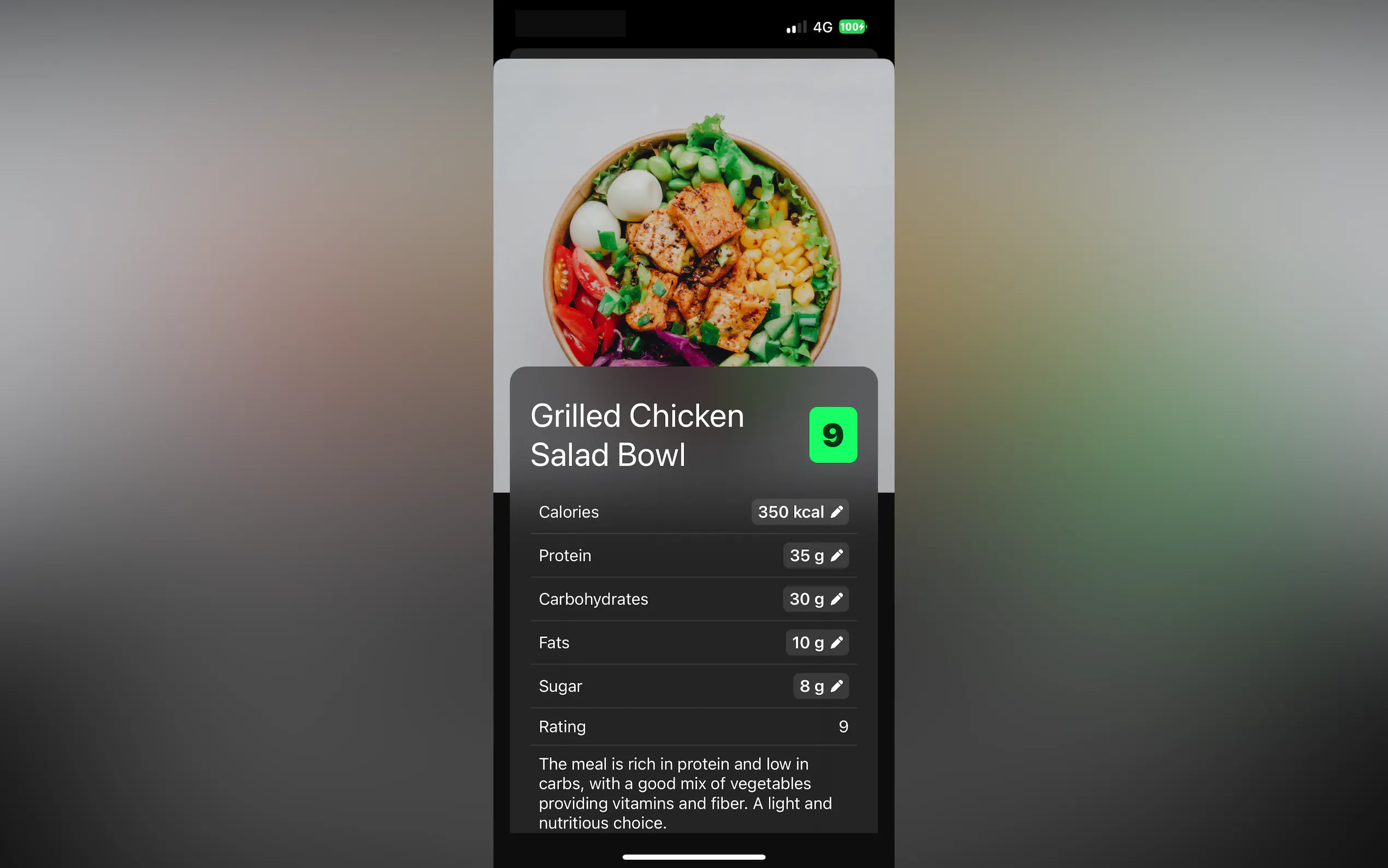 Screenshot 2 of Foodie: AI meal journal