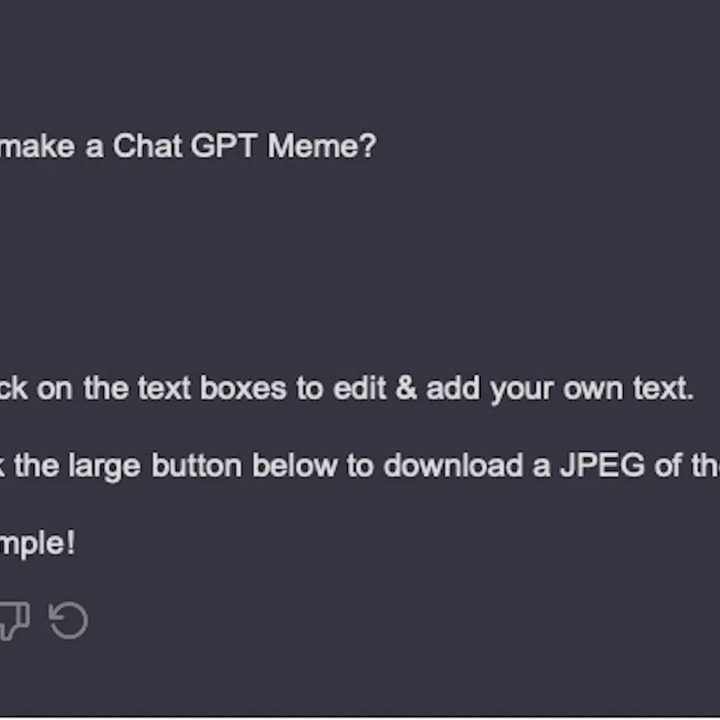 Free Chat GPT Meme Generator