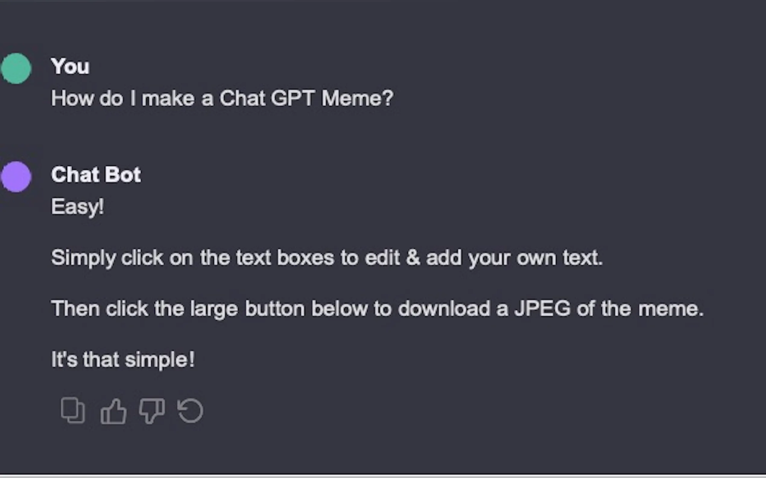 Free Chat GPT Meme Generator