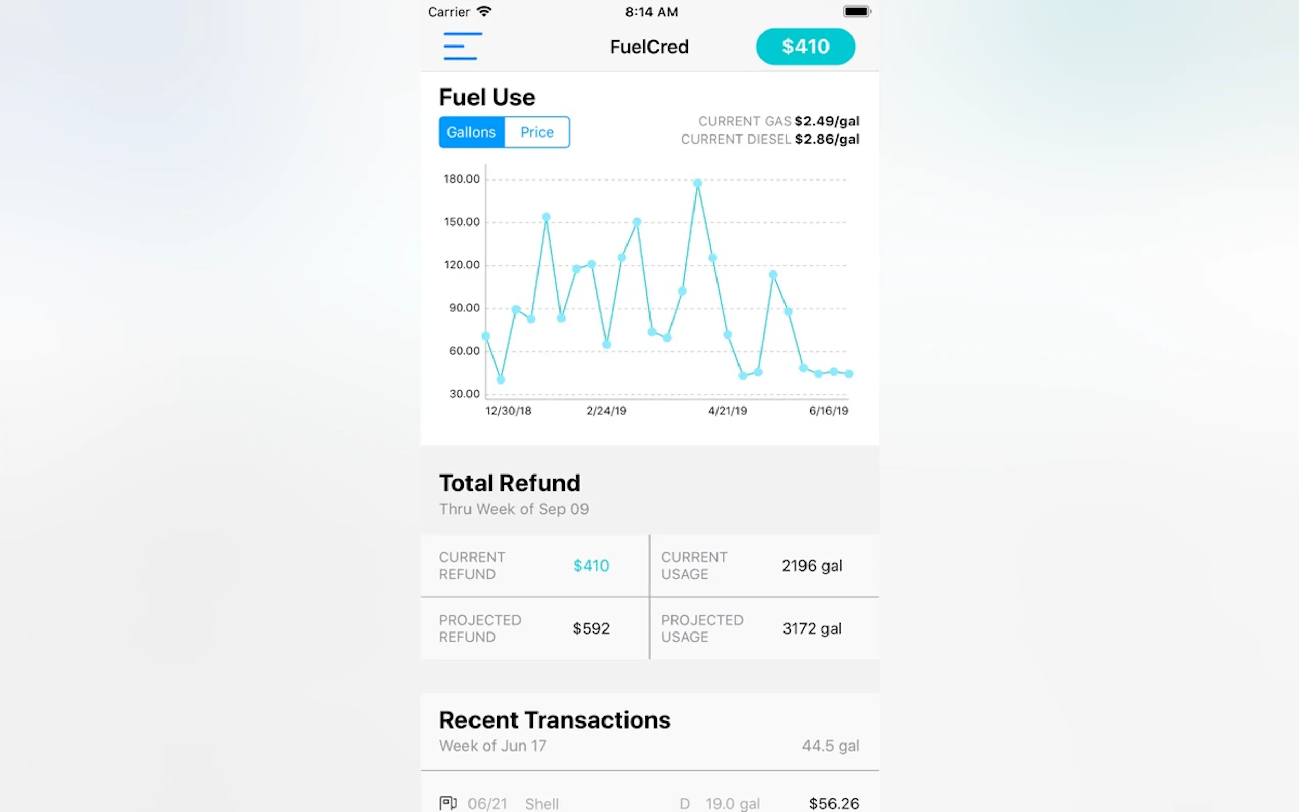 Screenshot 6 of FuelCred: For Fuel Tax Refunds