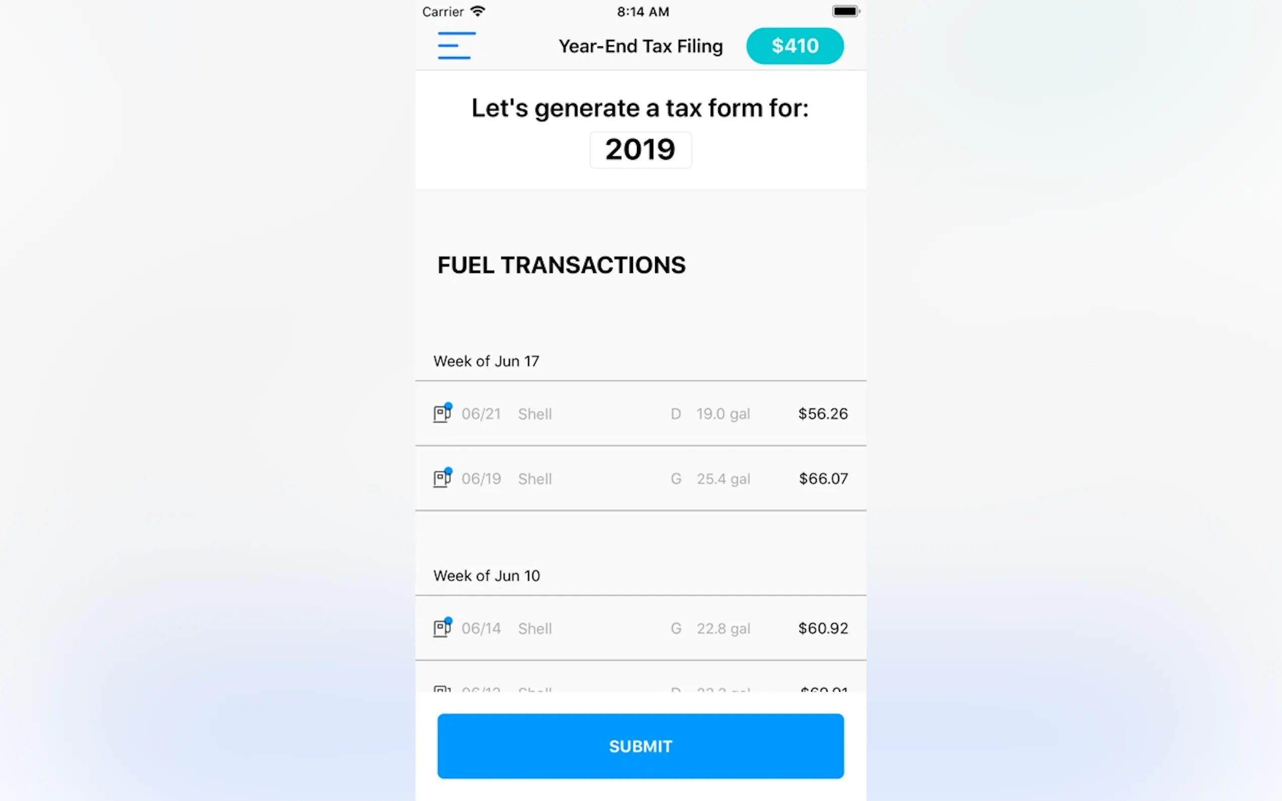 Screenshot 8 of FuelCred: For Fuel Tax Refunds
