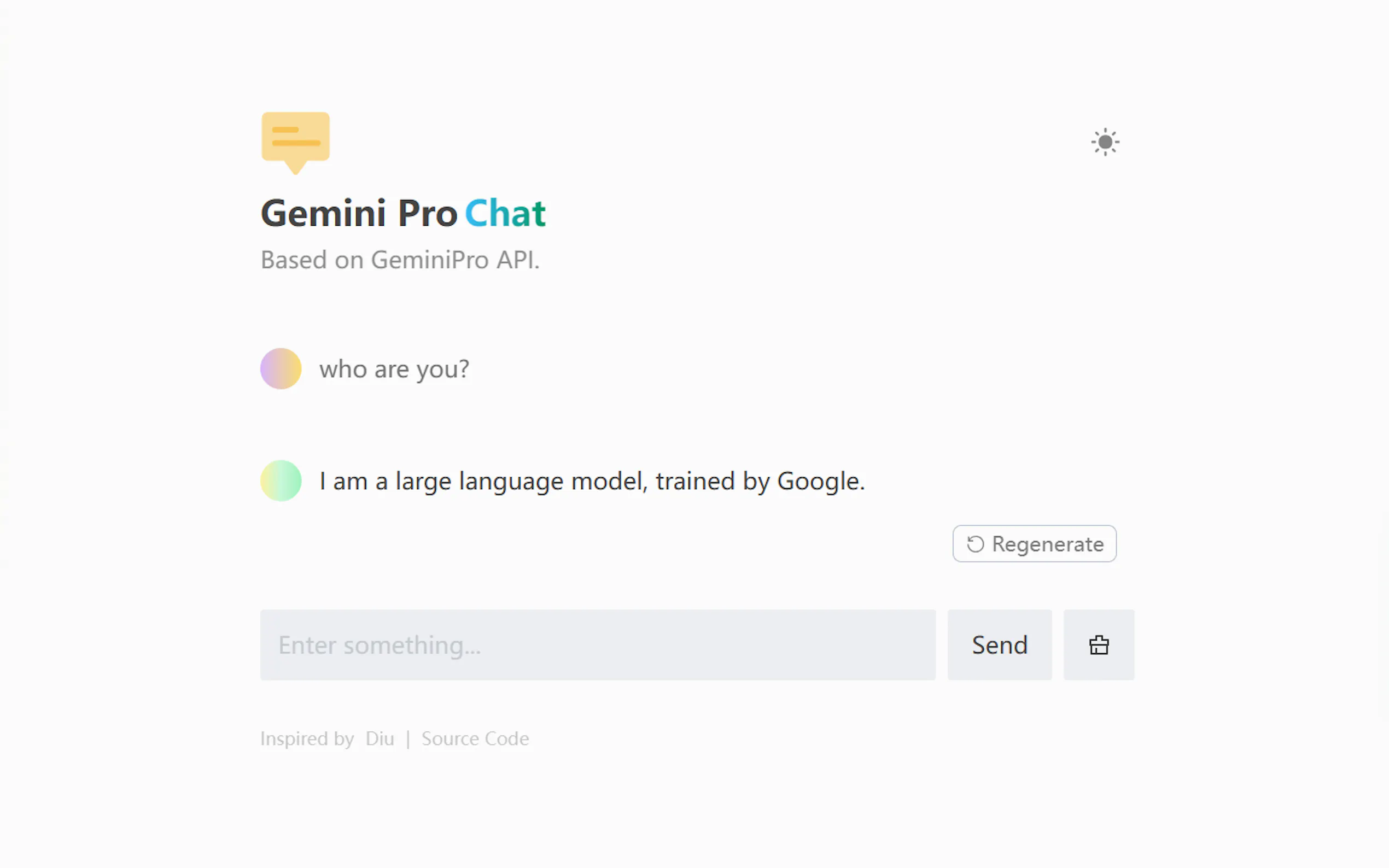 Gemini Pro Chat