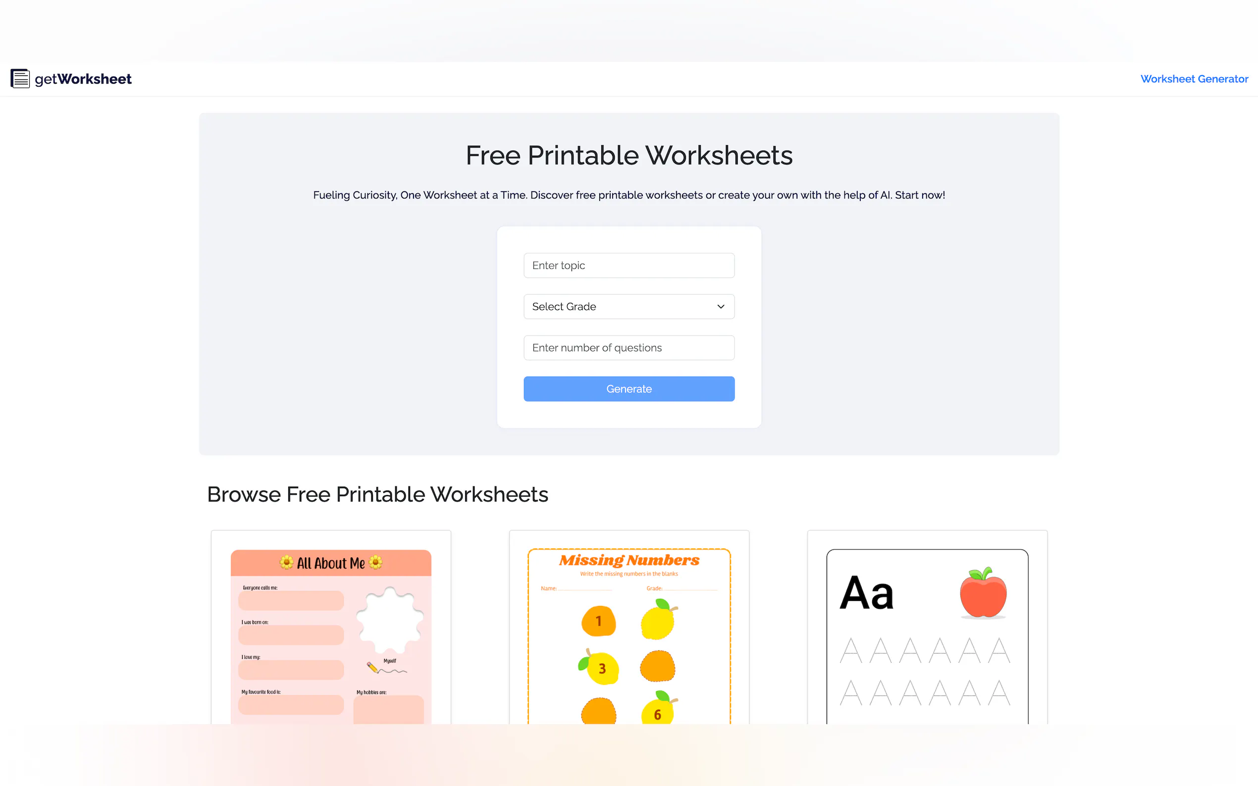 Screenshot 2 of Get Worksheet