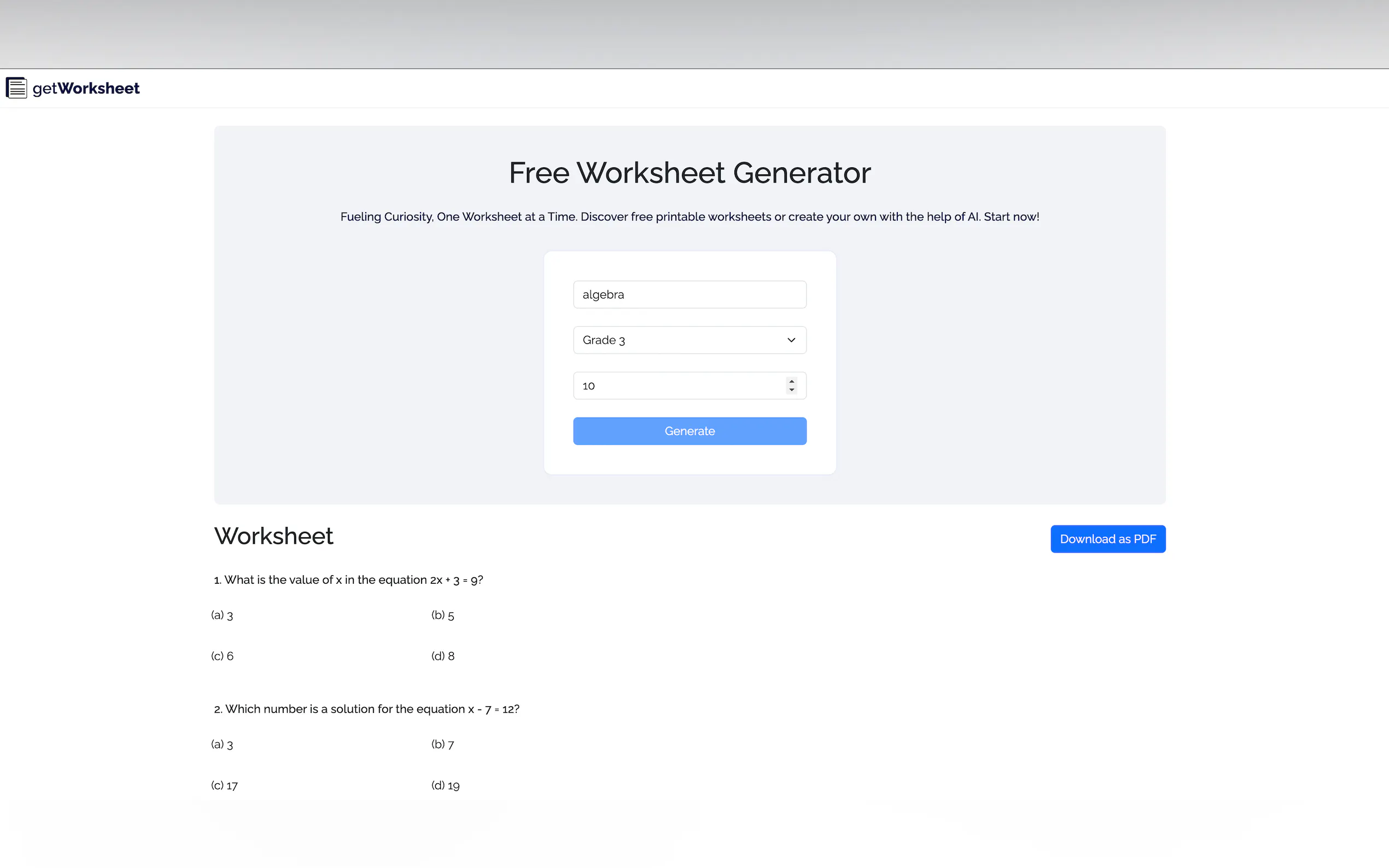 Screenshot 4 of Get Worksheet