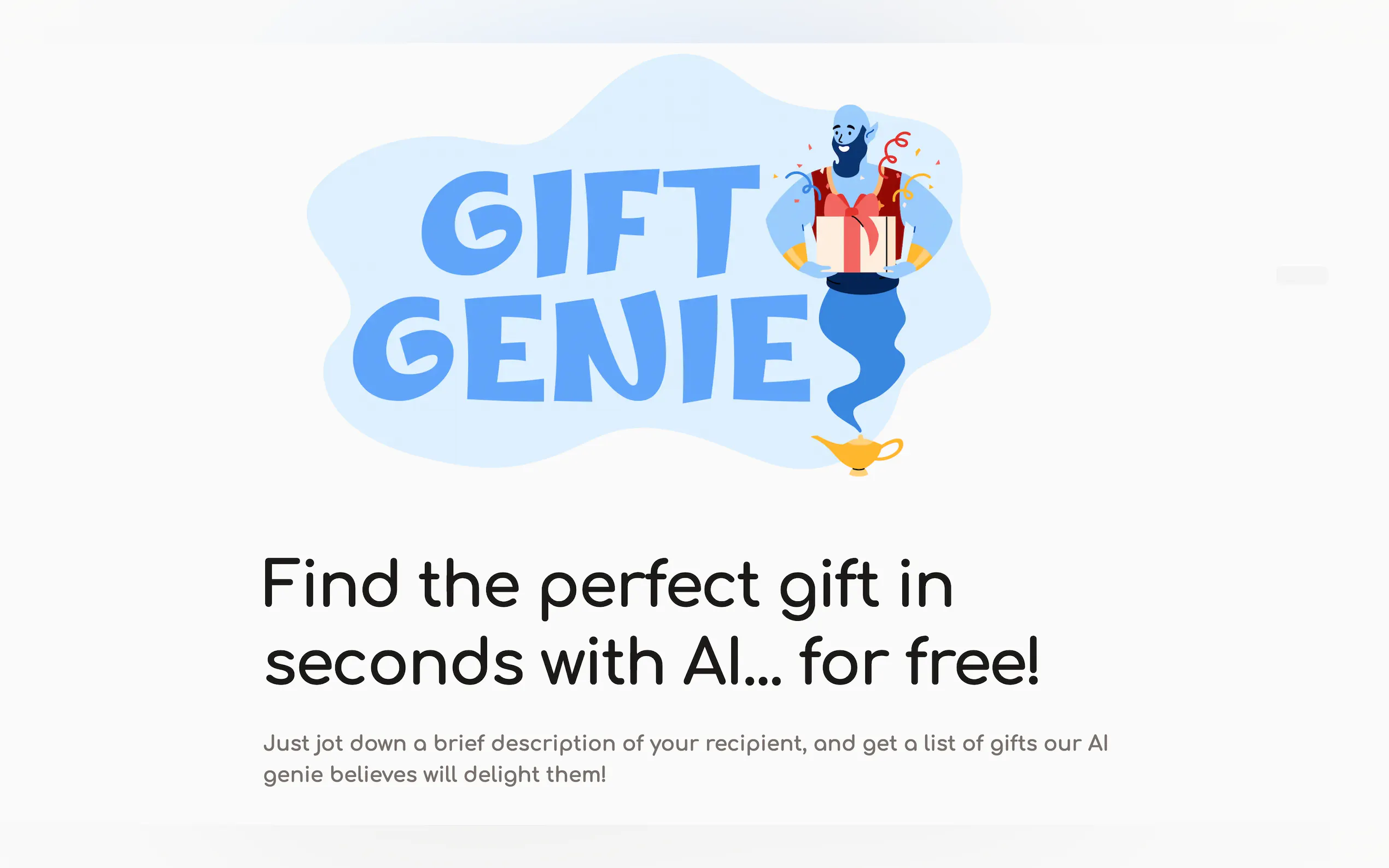 Screenshot 2 of Gift Genie AI