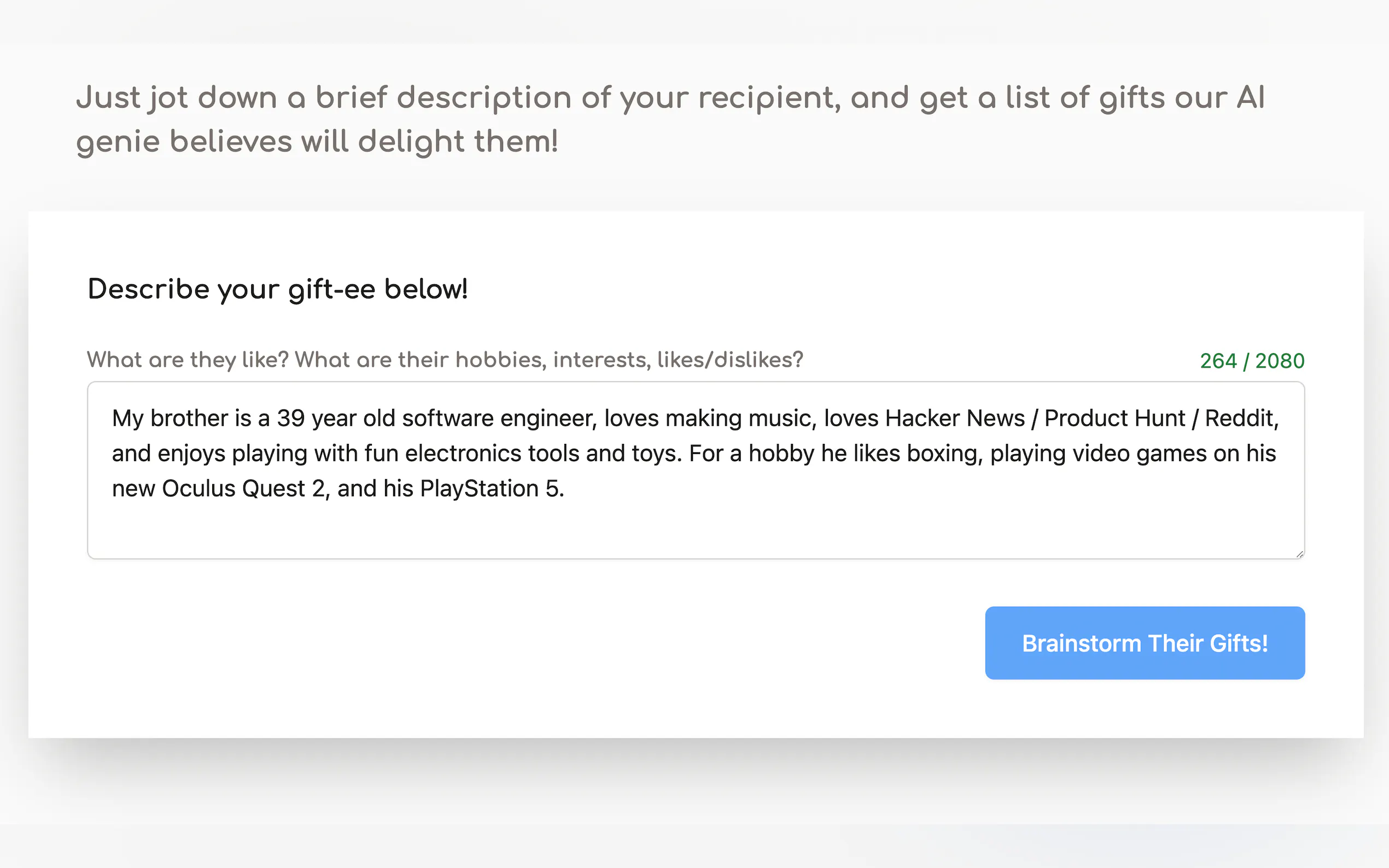 Screenshot 3 of Gift Genie AI