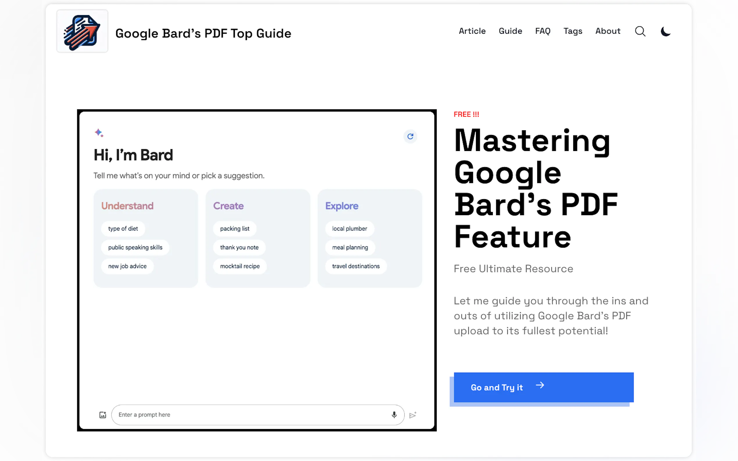 Google Bard PDF Mastery Guide