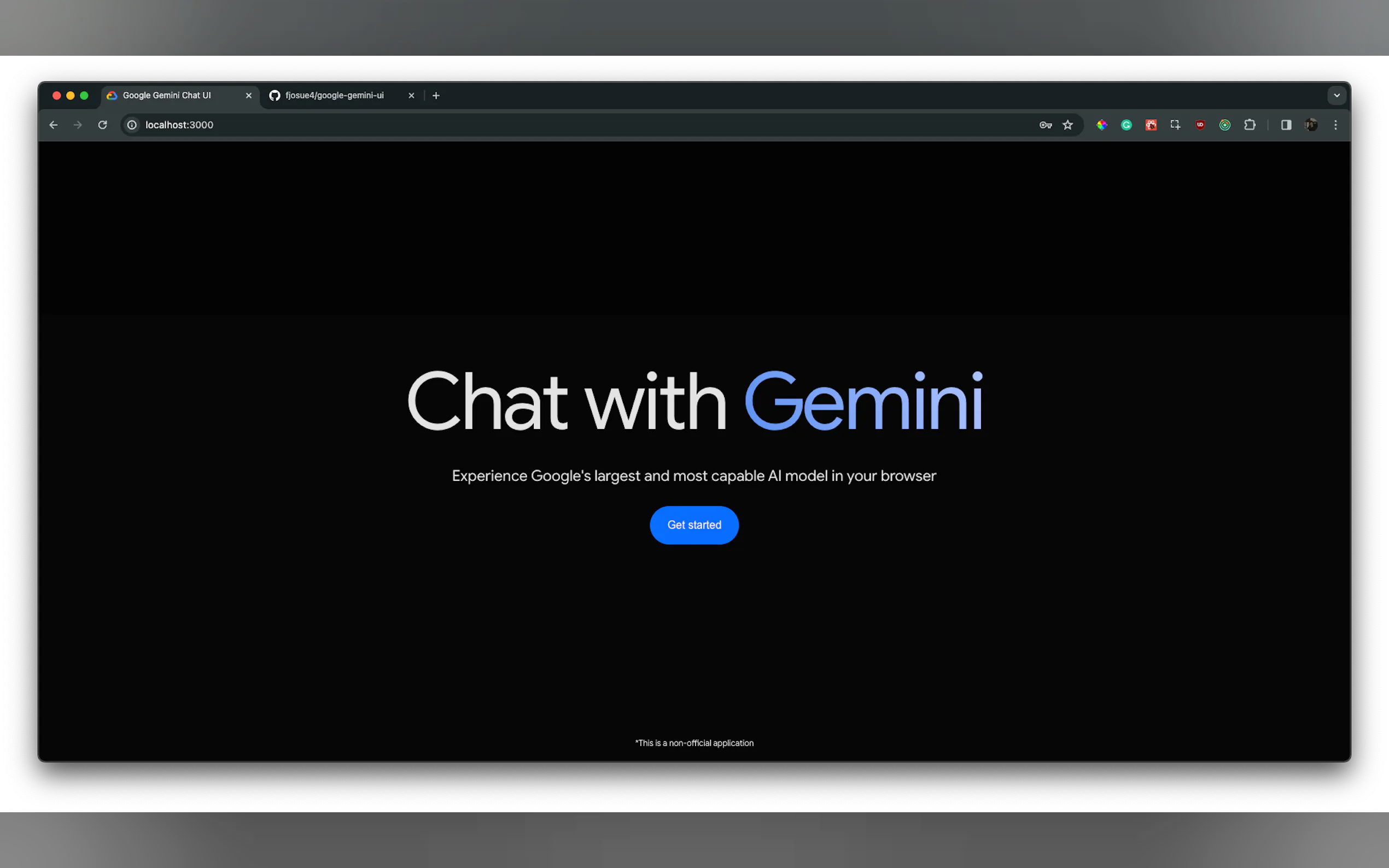 Google Gemini Web Chat - Open Source