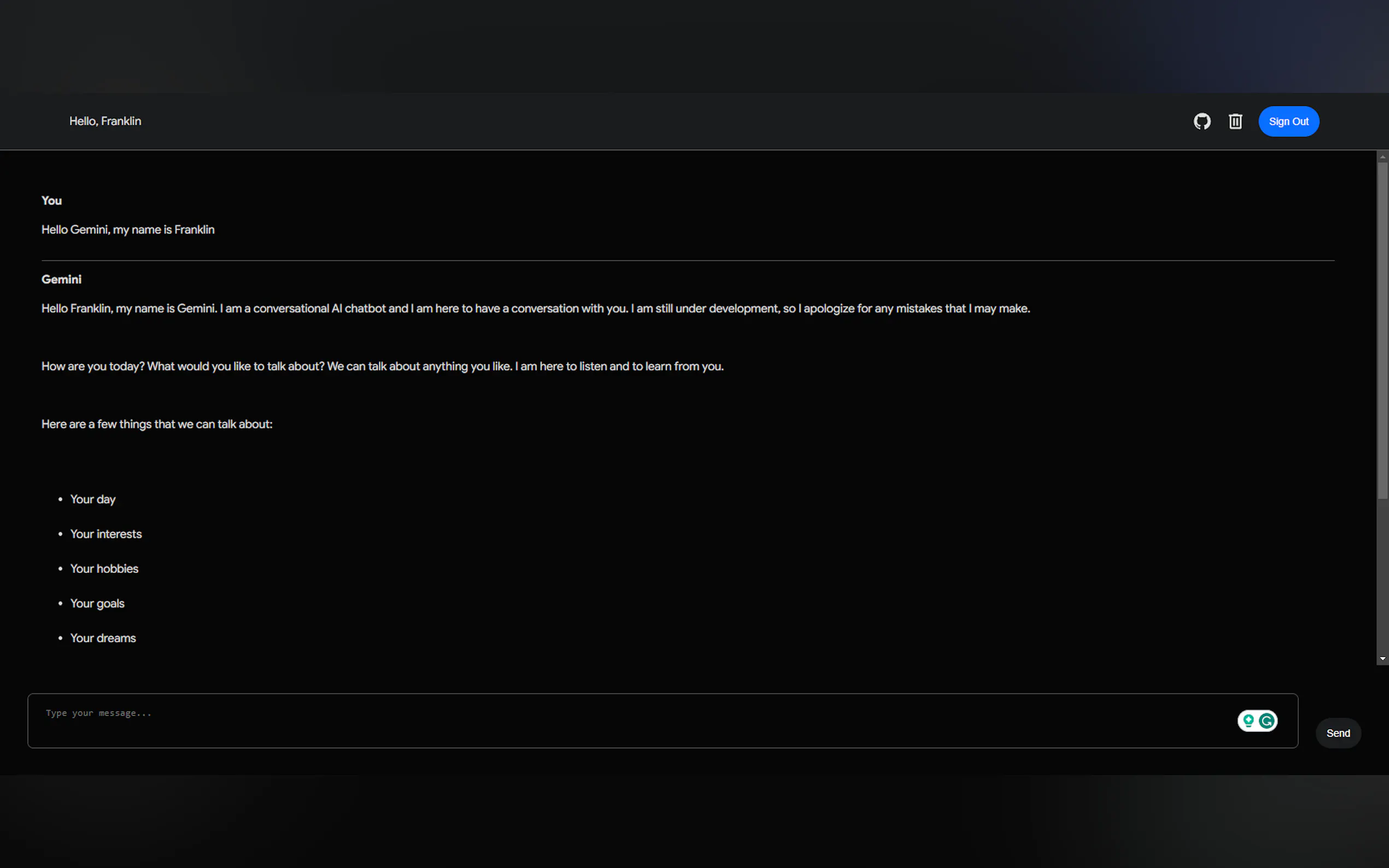 Screenshot 3 of Google Gemini Web Chat - Open Source