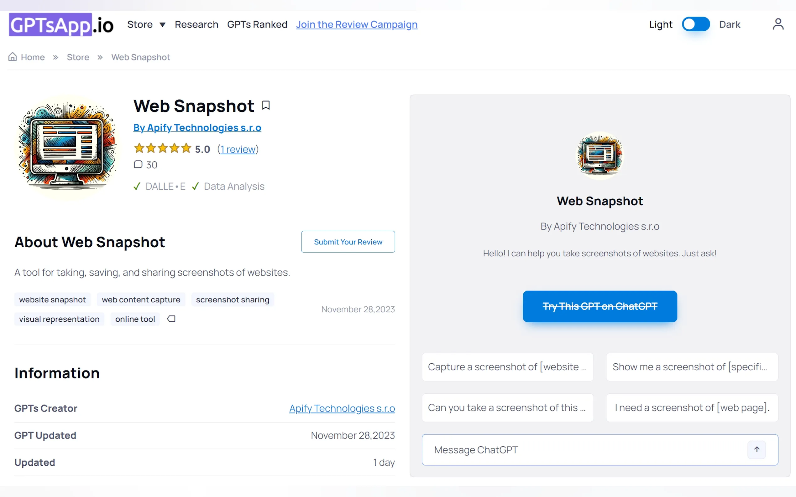 Screenshot 5 of GPT App Store