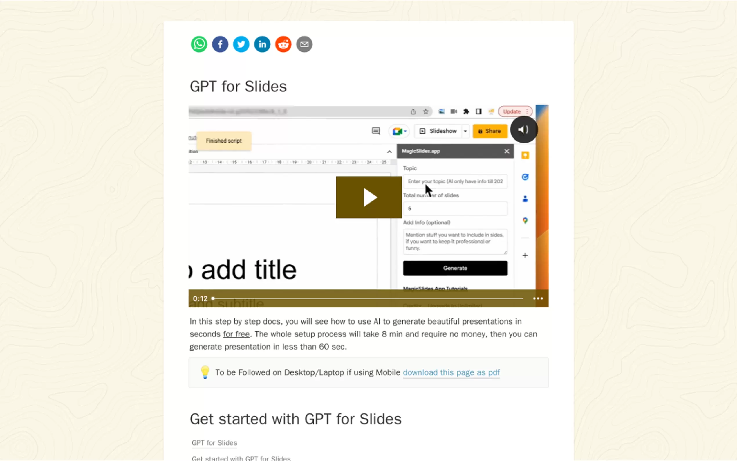 GPT for Slides