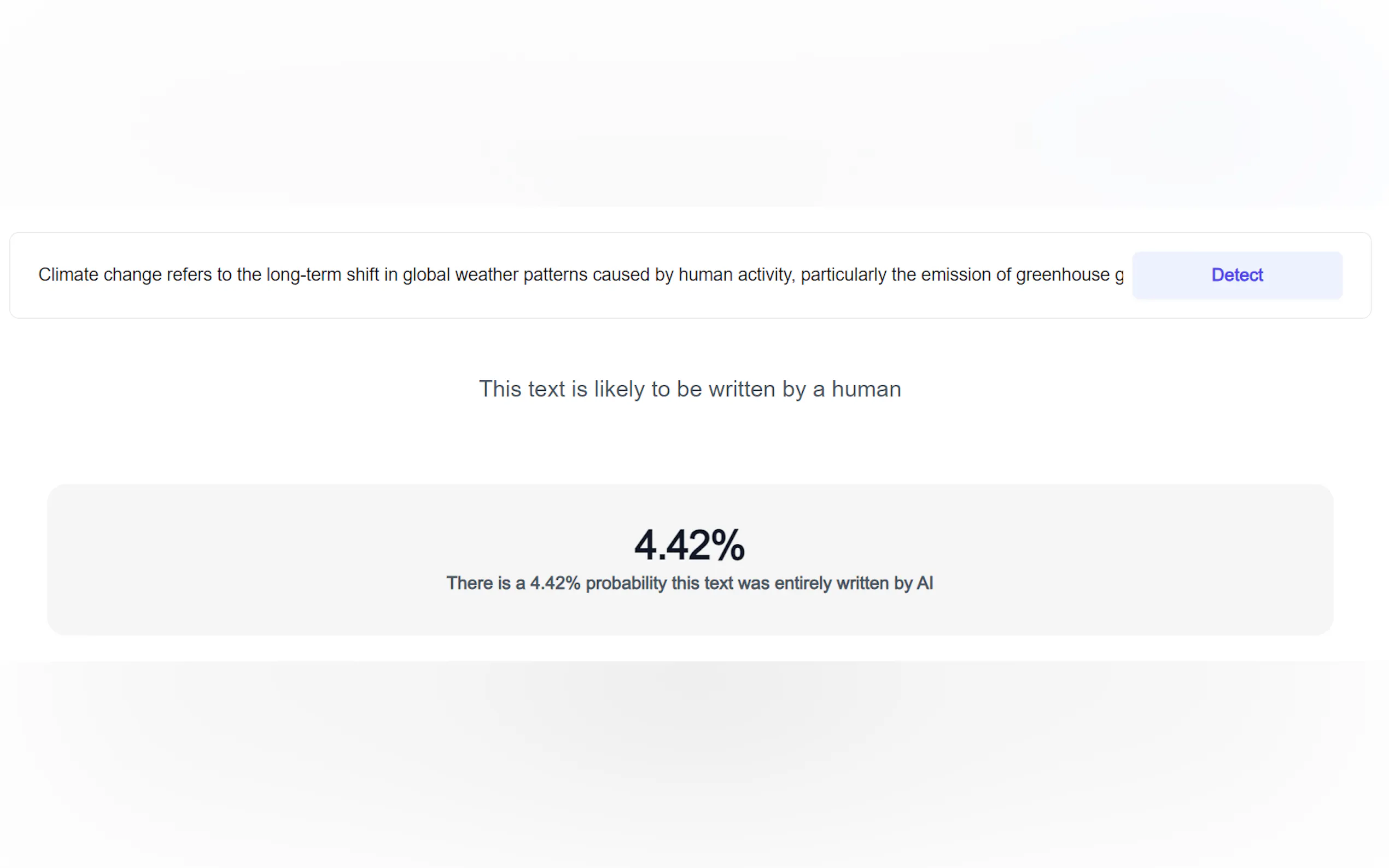 Screenshot 2 of GPT-Zero