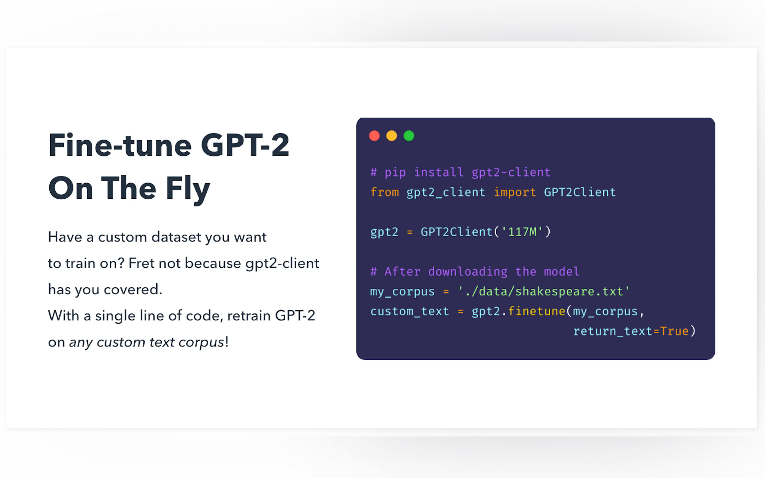 Screenshot 2 of gpt2-client