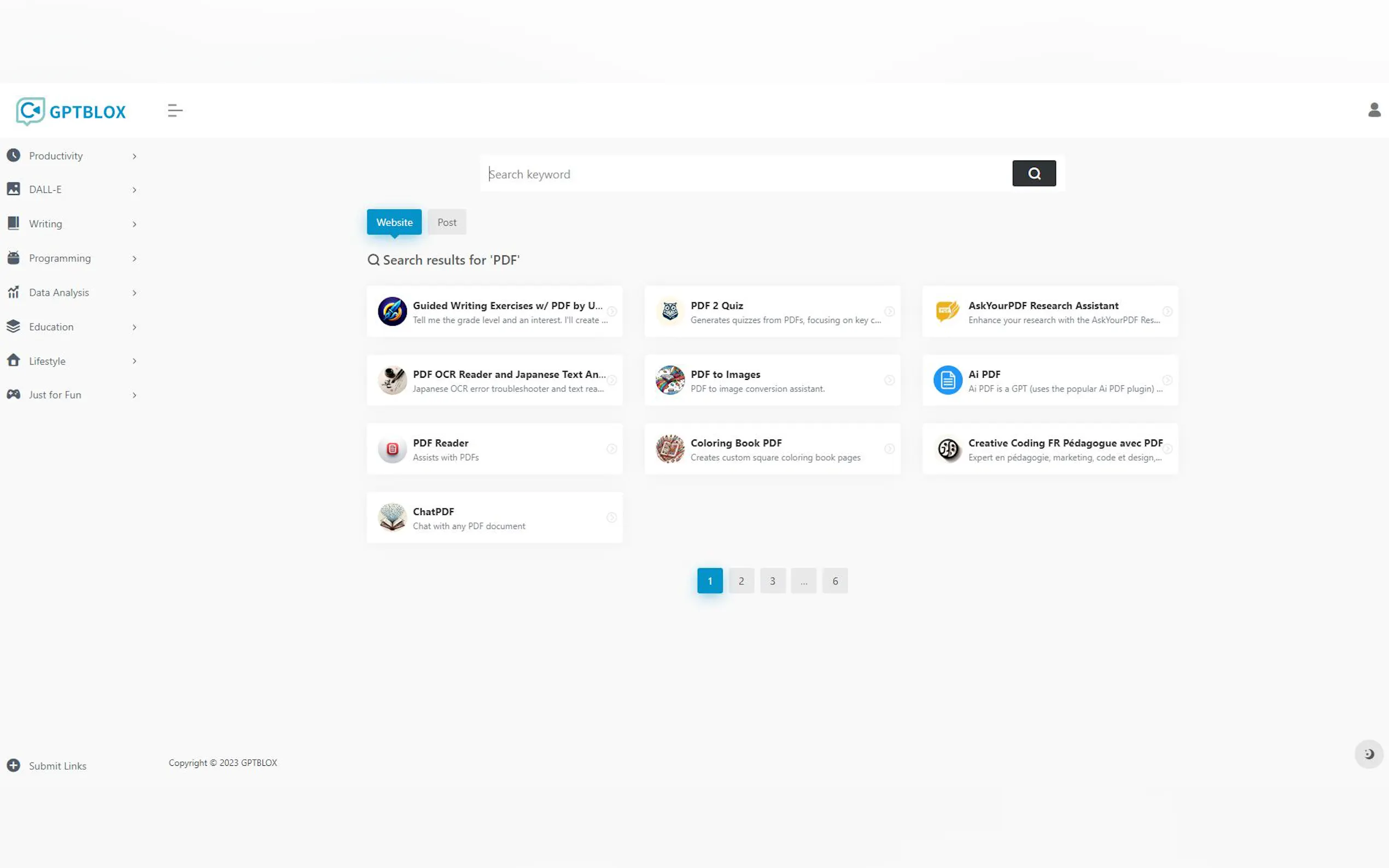 Screenshot 3 of GPTBLOX: GPTs Classification&Insight Hub