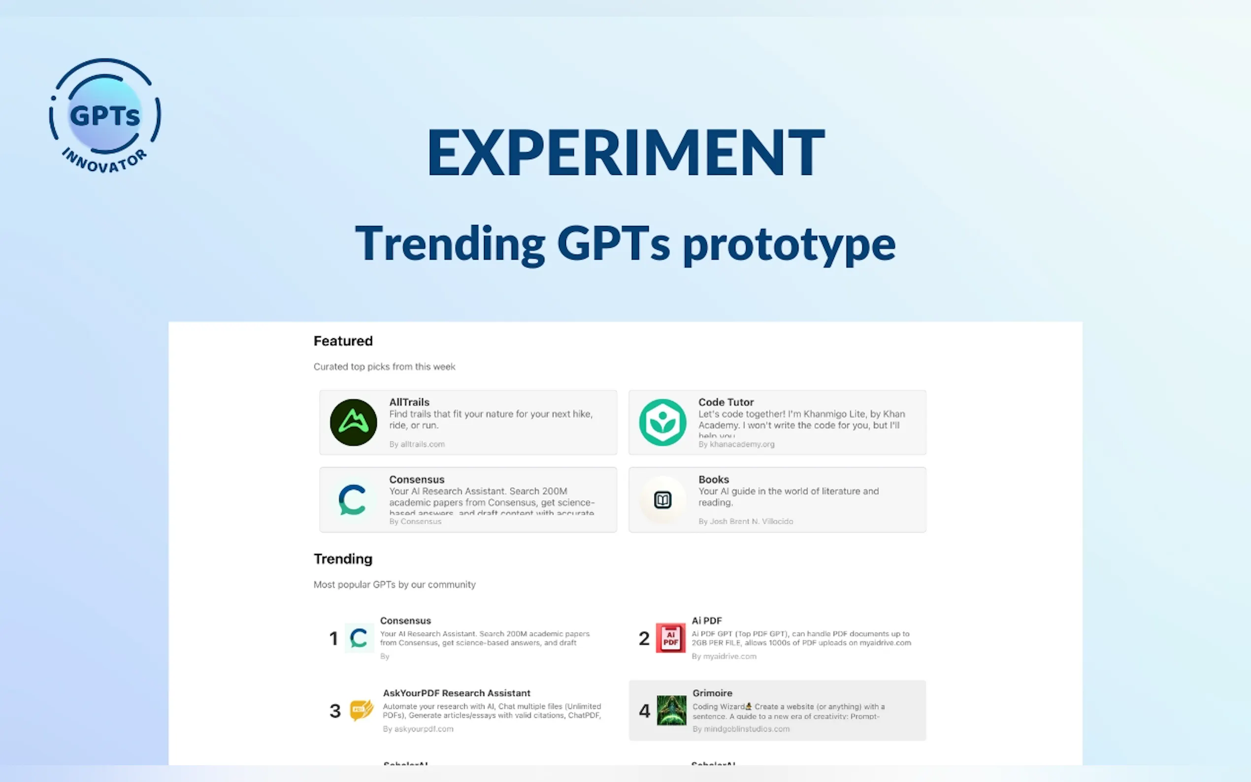 GPTs Innovator