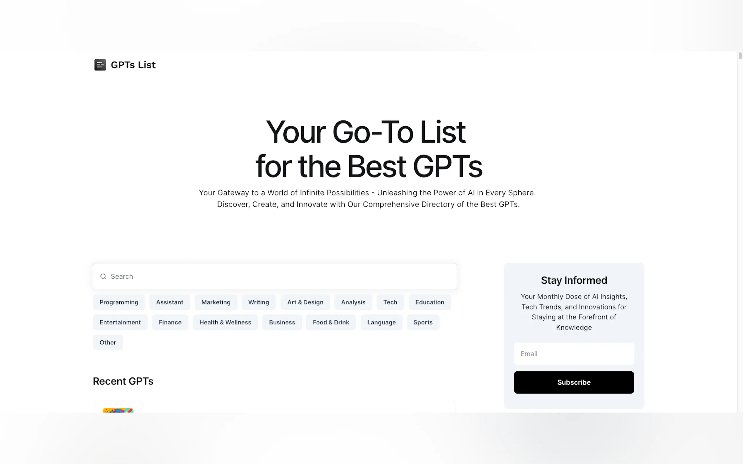 GPTs List