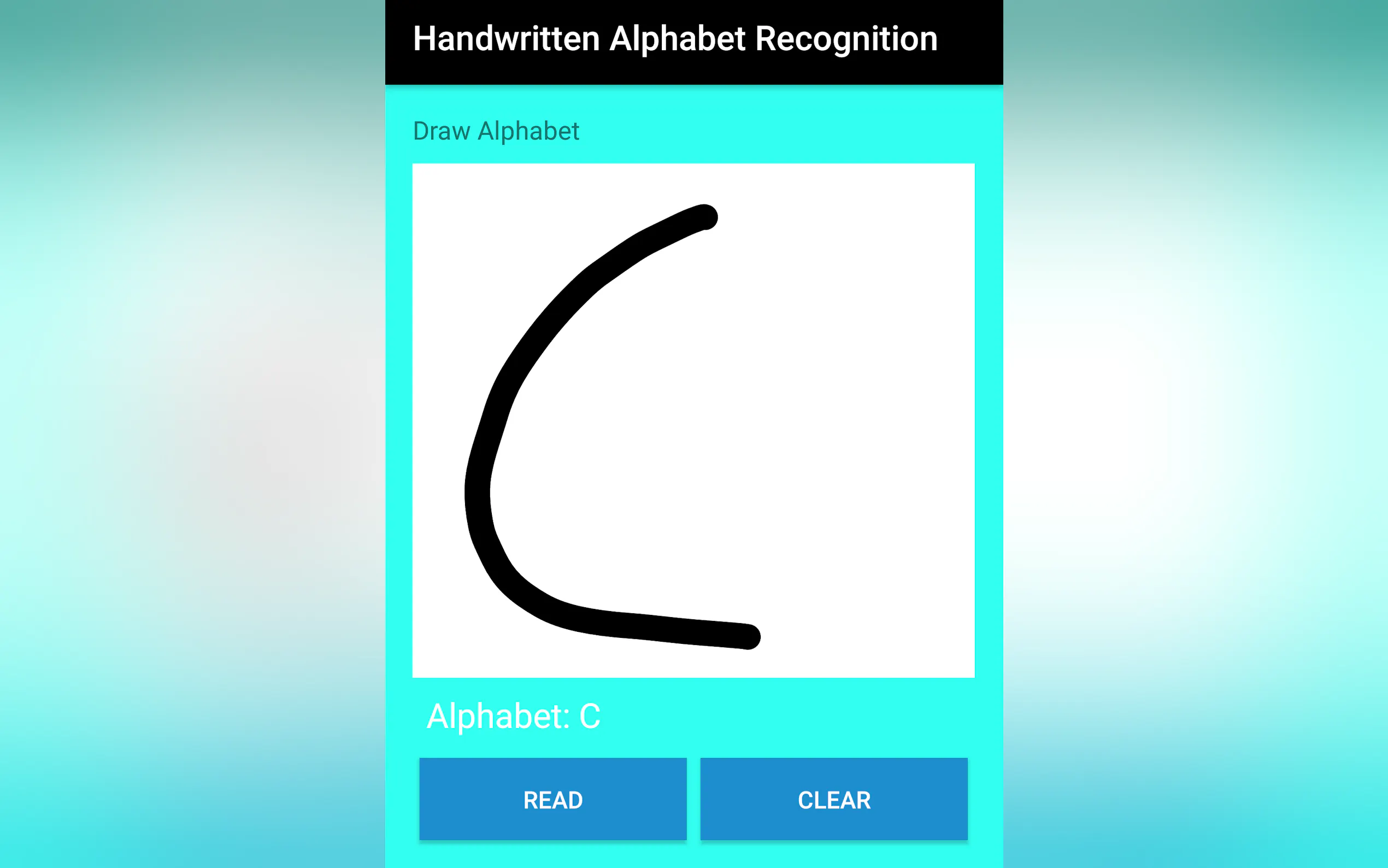 Screenshot 3 of Handwritten Alphabet Recognition