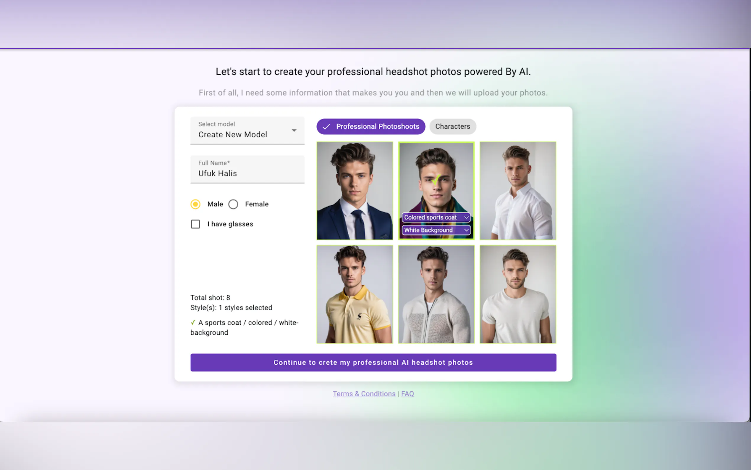 Screenshot 2 of Headshot Studio