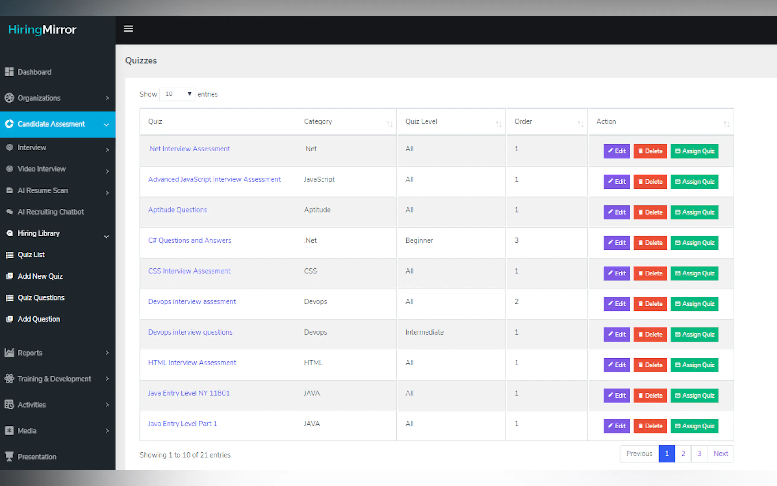 Screenshot 3 of HiringMirror.com